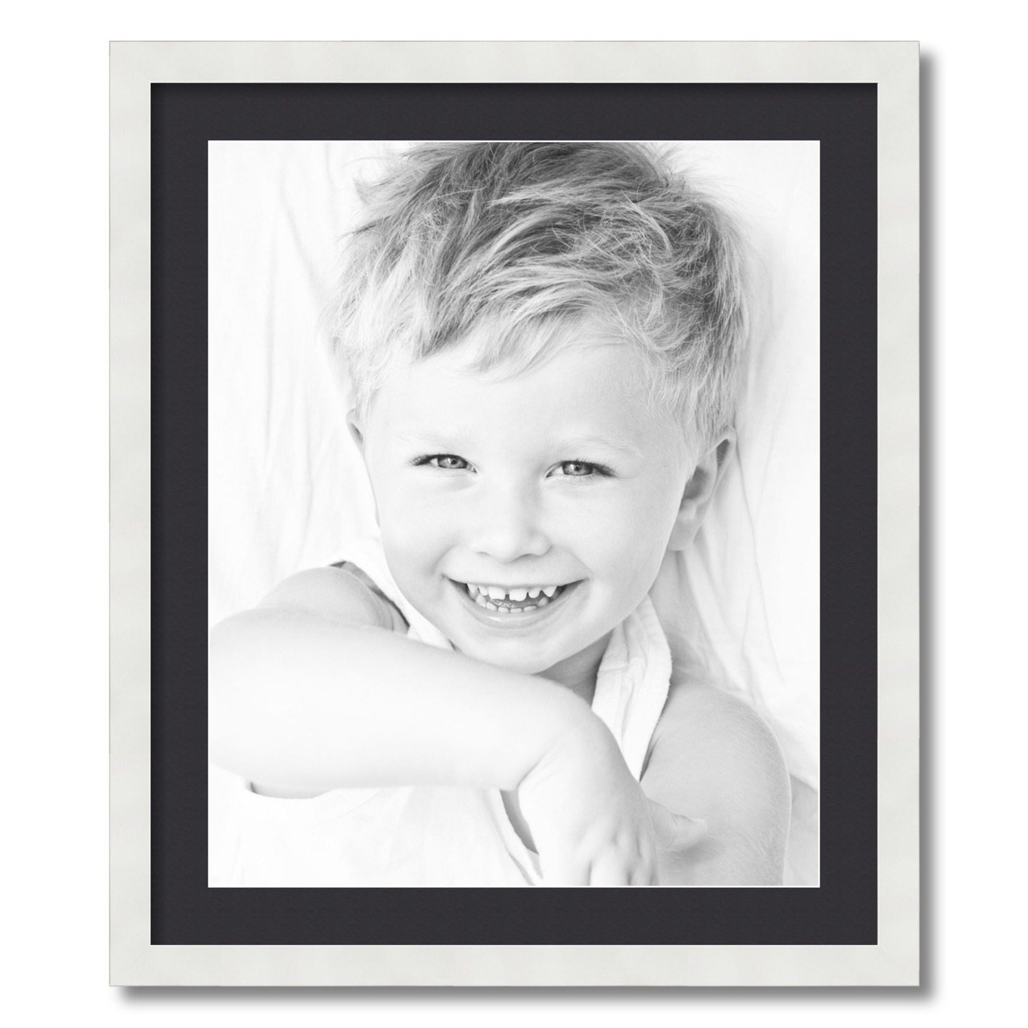 ArtToFrames Matted 22x26 White Picture Frame with 2" Mat, 18x22 Opening 3966