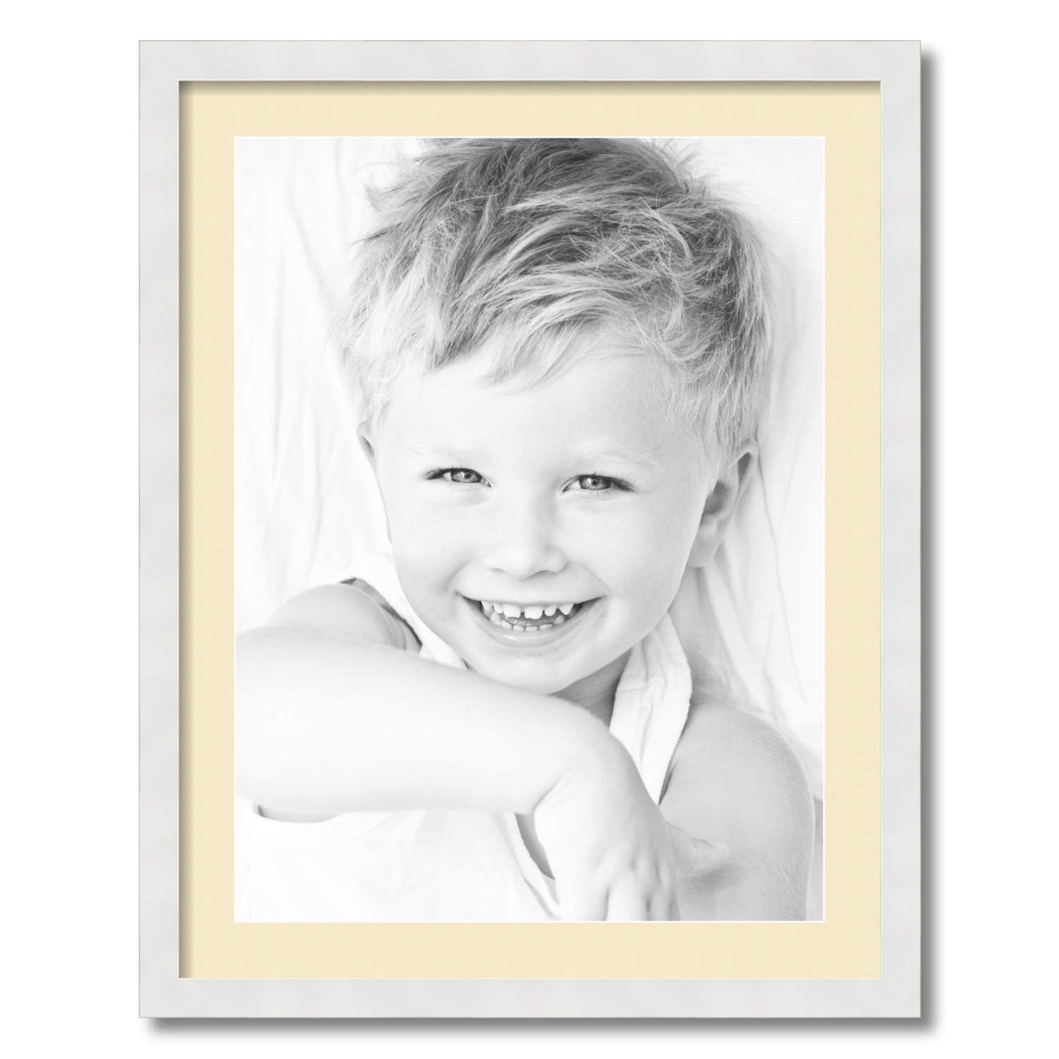 ArtToFrames Matted 22x28 White Picture Frame with 2" Mat, 18x24 Opening 3966