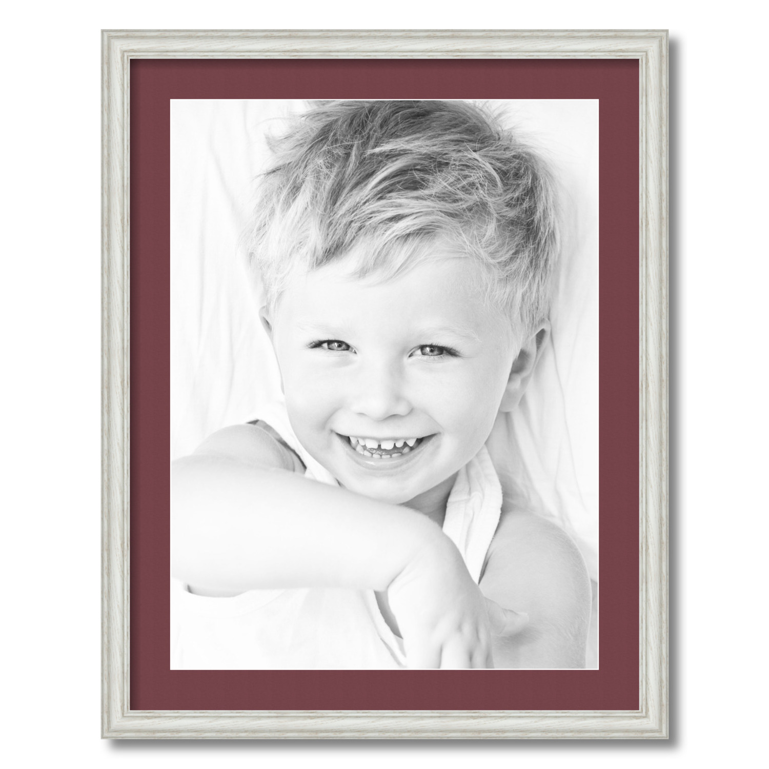 ArtToFrames Matted 22x28 White Picture Frame with 2" Mat, 18x24 Opening 4098