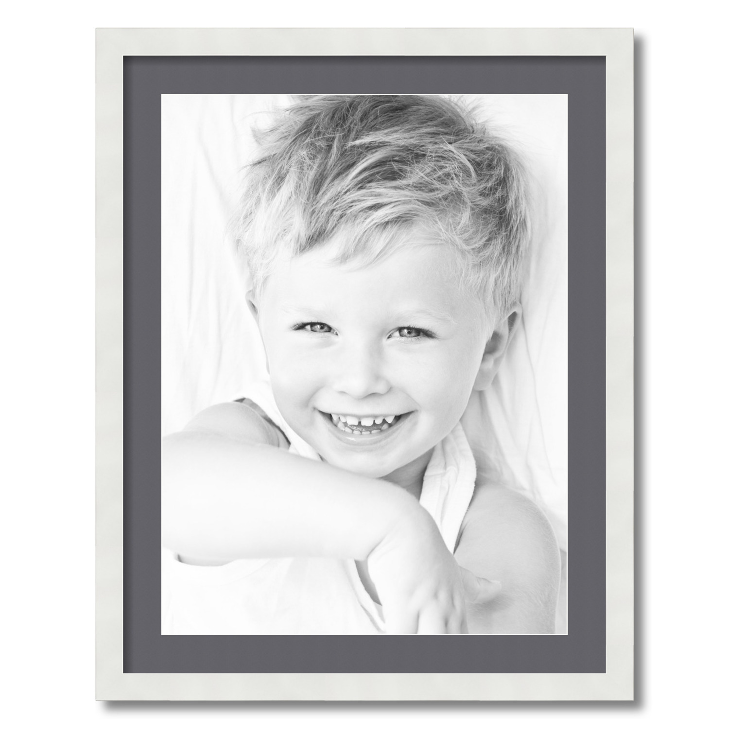 ArtToFrames Matted 22x28 White Picture Frame with 2" Mat, 18x24 Opening 3966