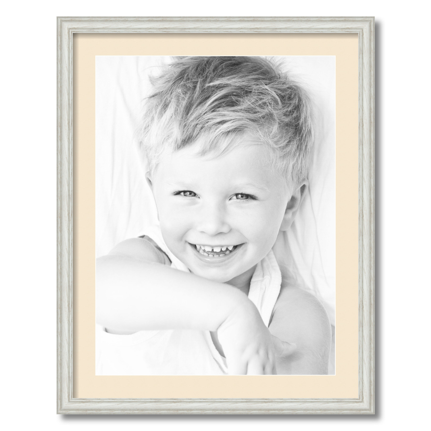 ArtToFrames Matted 22x28 White Picture Frame with 2" Mat, 18x24 Opening 4098