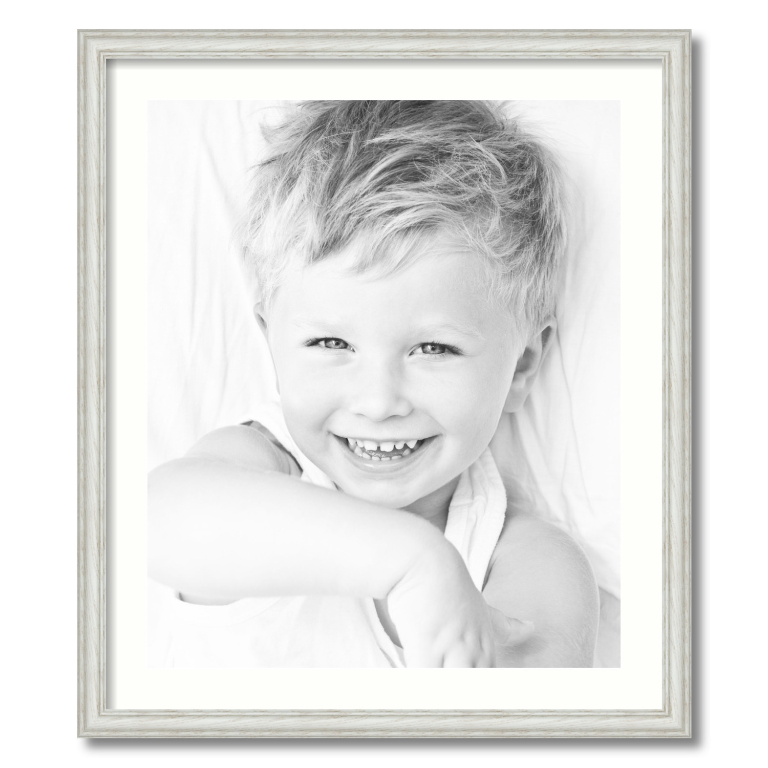 ArtToFrames Matted 24x28 White Picture Frame with 2" Mat, 20x24 Opening 4098