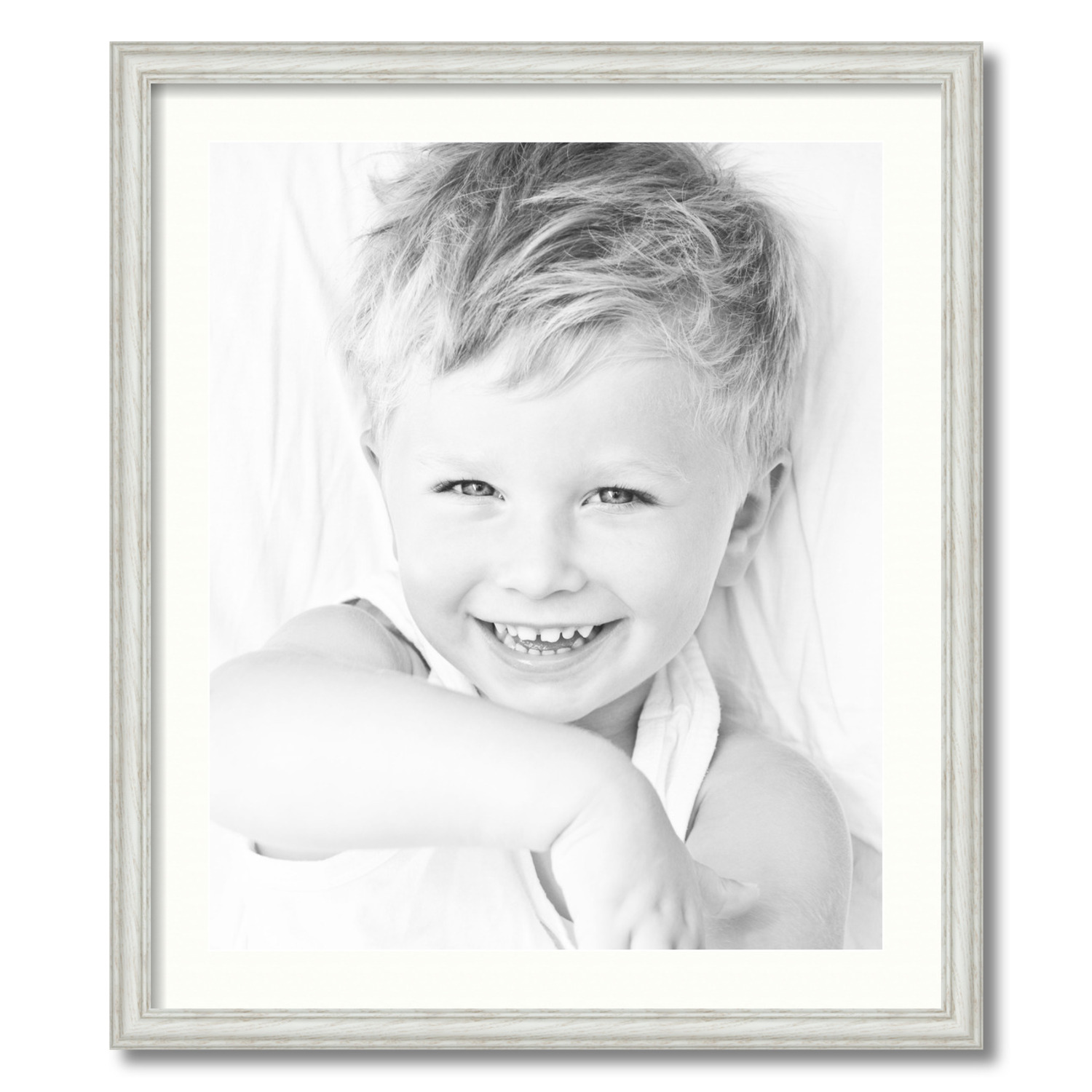 ArtToFrames Matted 24x28 White Picture Frame with 2" Mat, 20x24 Opening 4098