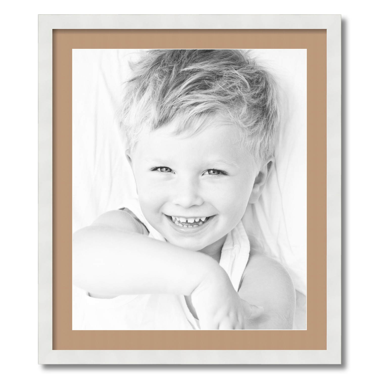 ArtToFrames Matted 24x28 White Picture Frame with 2" Mat, 20x24 Opening 3966