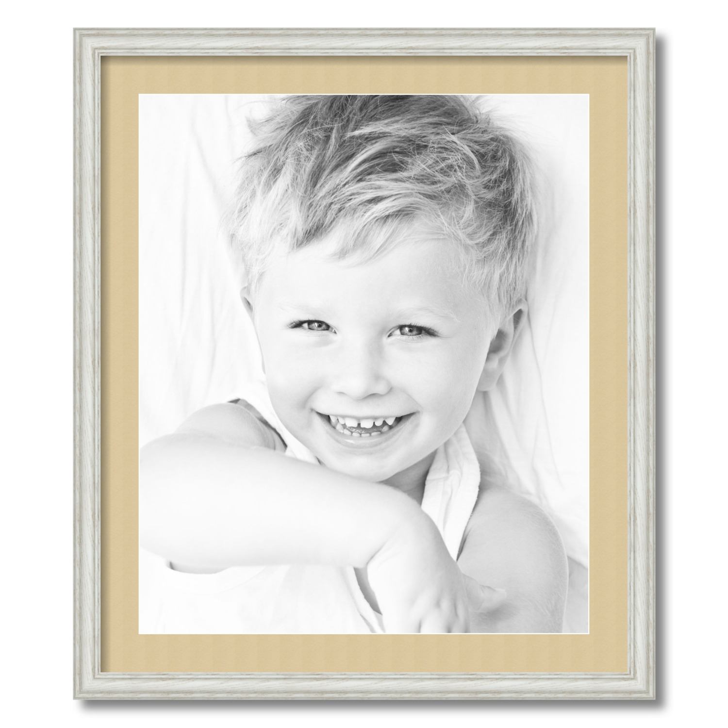 ArtToFrames Matted 24x28 White Picture Frame with 2" Mat, 20x24 Opening 4098