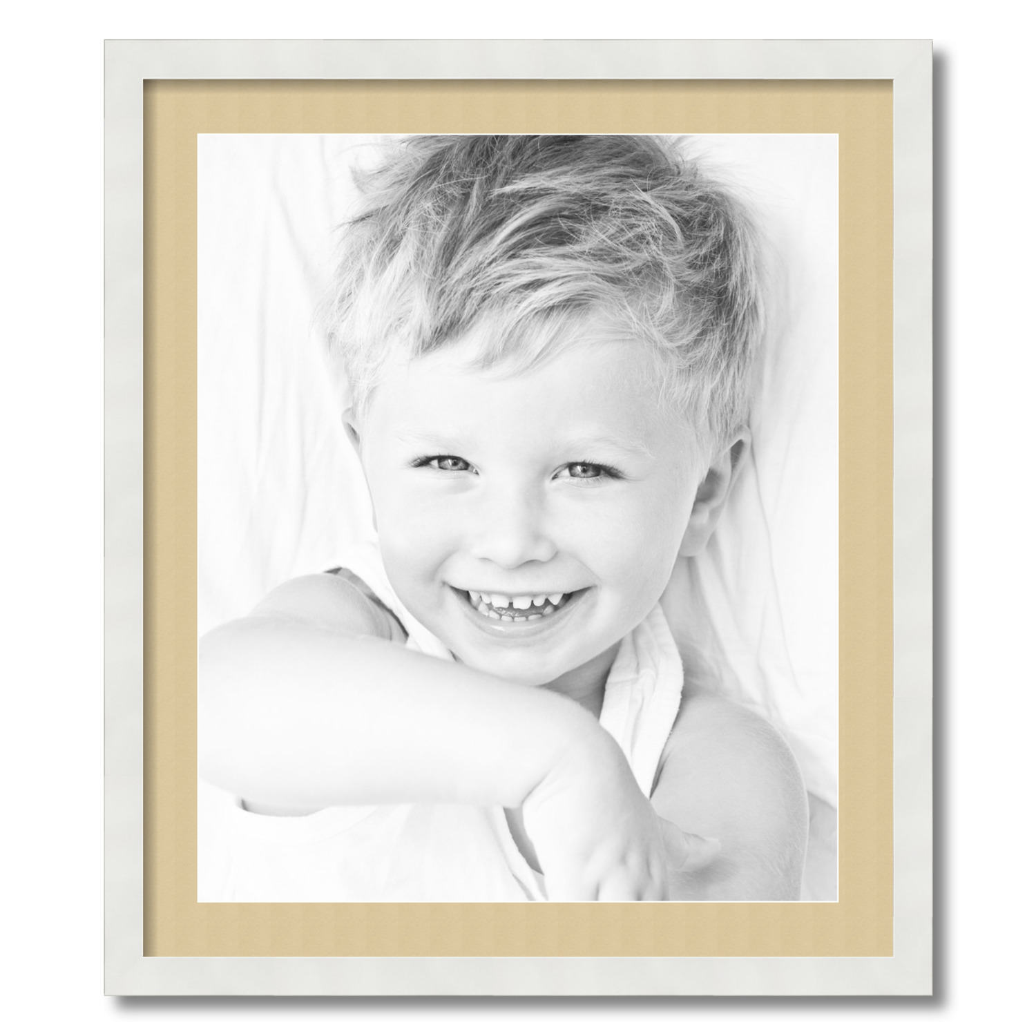 ArtToFrames Matted 24x28 White Picture Frame with 2" Mat, 20x24 Opening 3966