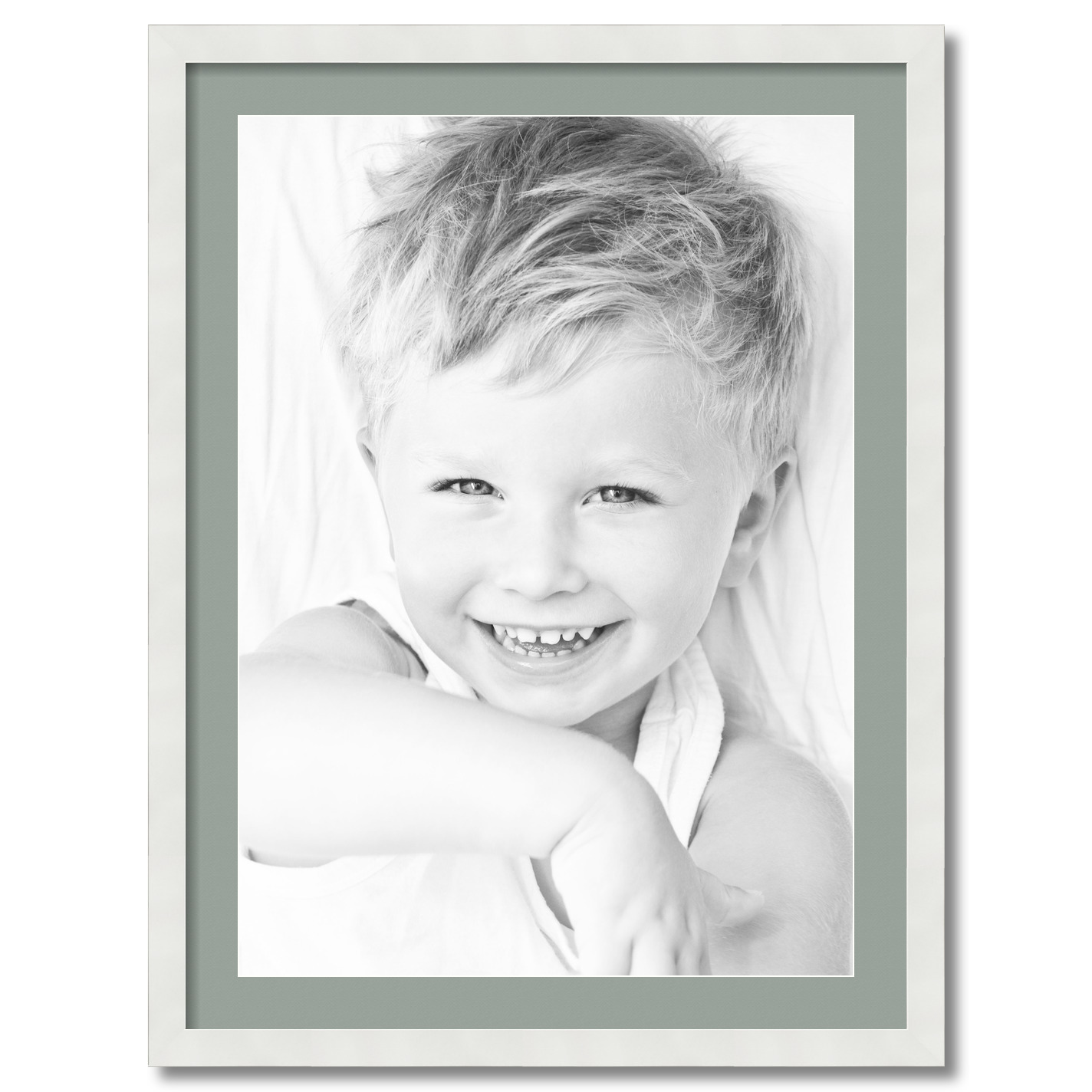 ArtToFrames Matted 24x32 White Picture Frame with 2" Mat, 20x28 Opening 3966