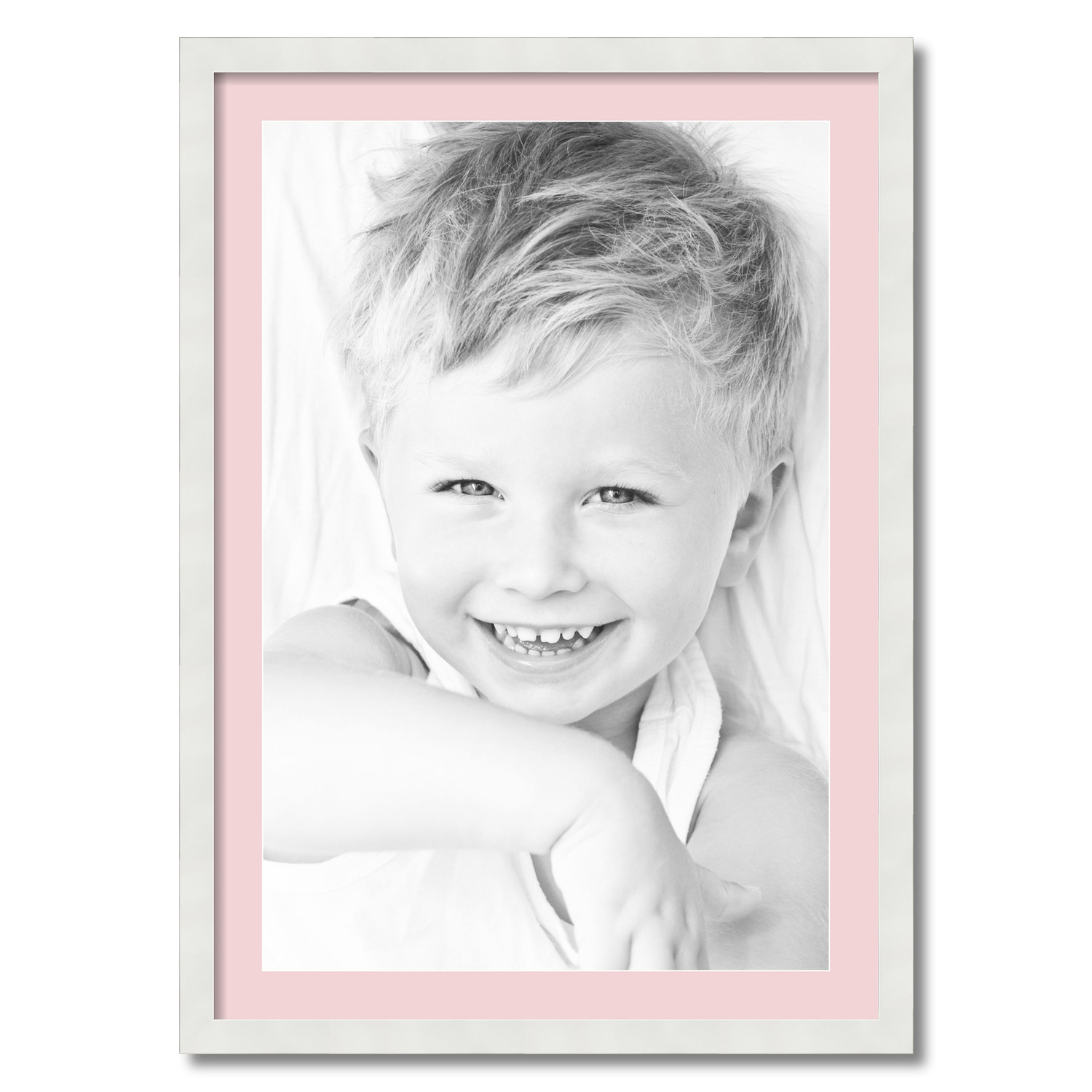 ArtToFrames Matted 24x34 White Picture Frame with 2" Mat, 20x30 Opening 3966