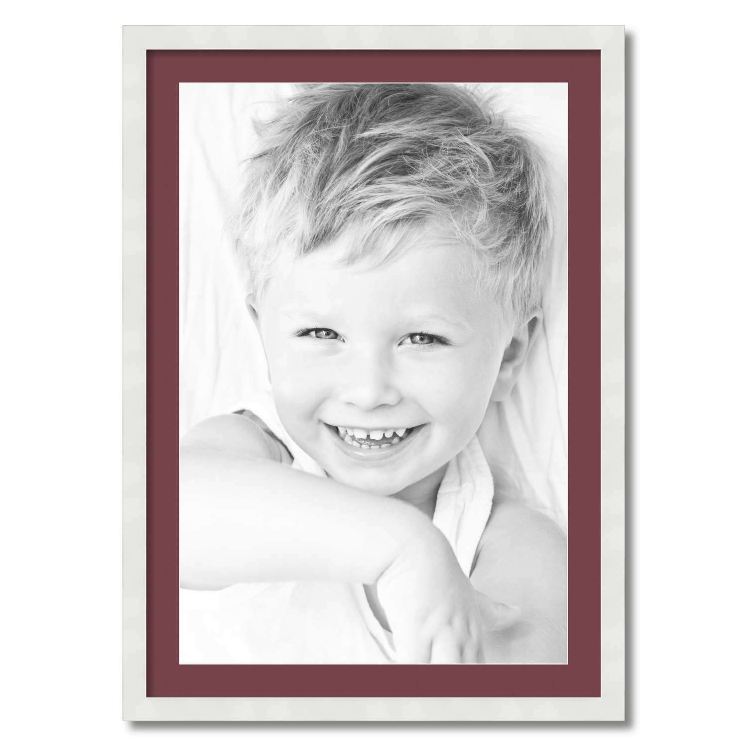 ArtToFrames Matted 24x34 White Picture Frame with 2" Mat, 20x30 Opening 3966