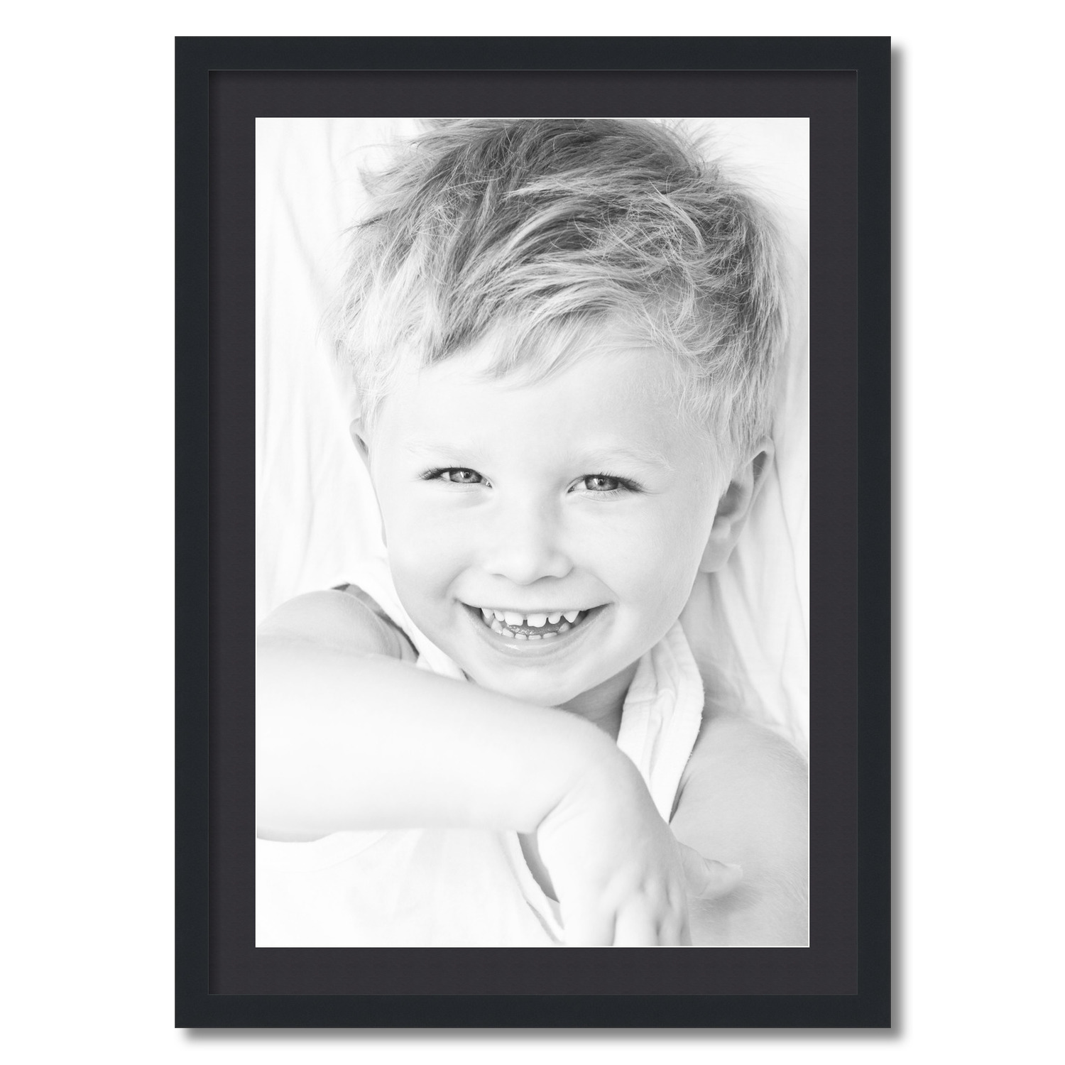 ArtToFrames Matted 24x34 Black Picture Frame with 2" Mat, 20x30 Opening 3926