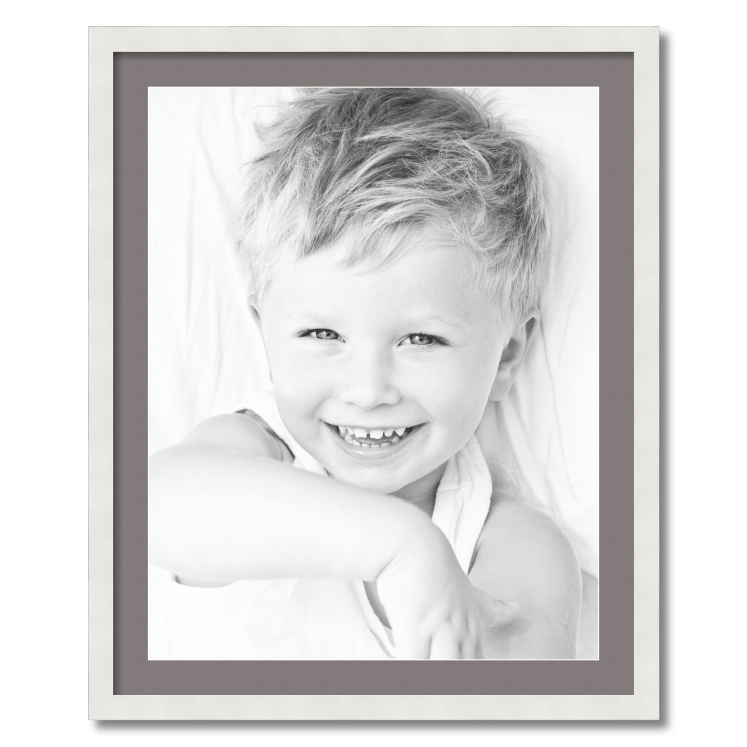 ArtToFrames Matted 26x32 White Picture Frame with 2" Mat, 22x28 Opening 3966