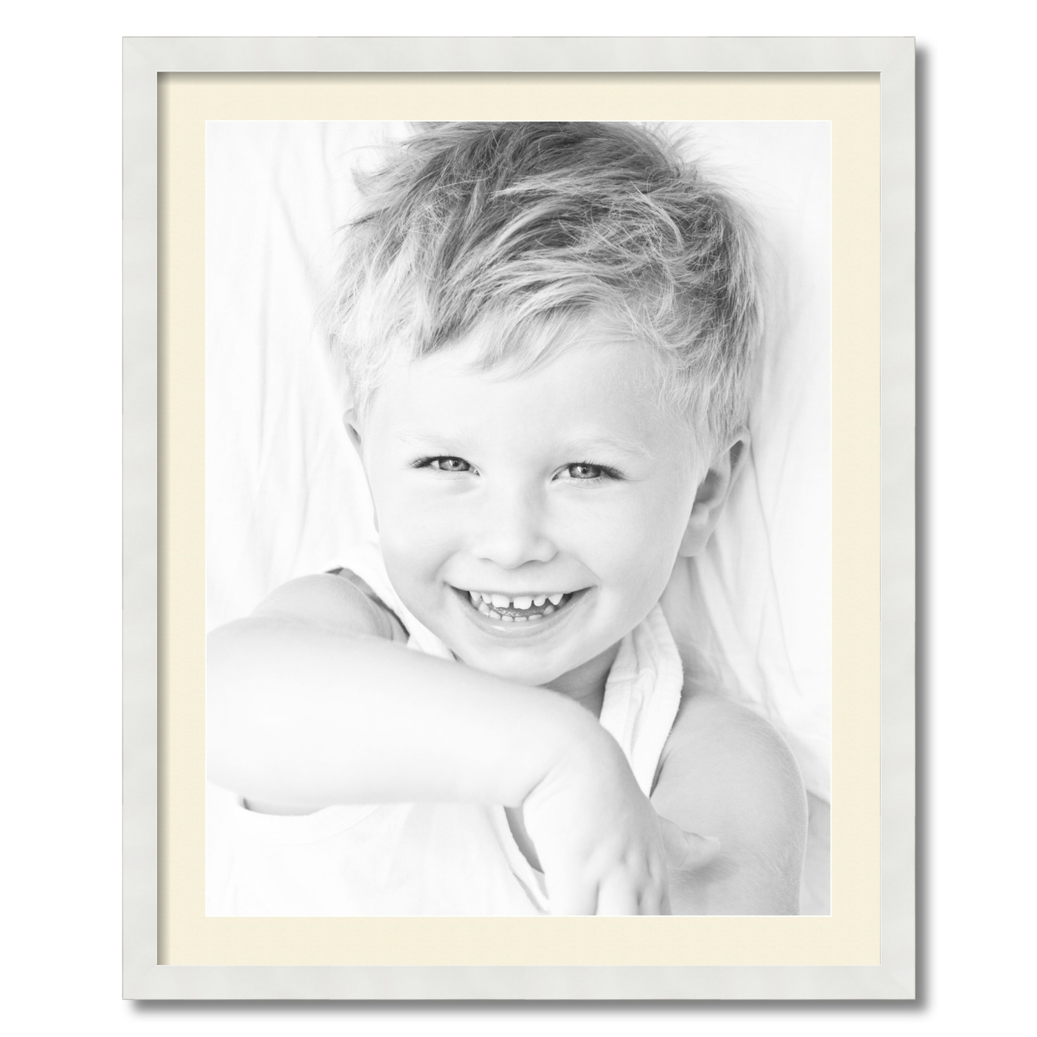 ArtToFrames Matted 26x32 White Picture Frame with 2" Mat, 22x28 Opening 3966