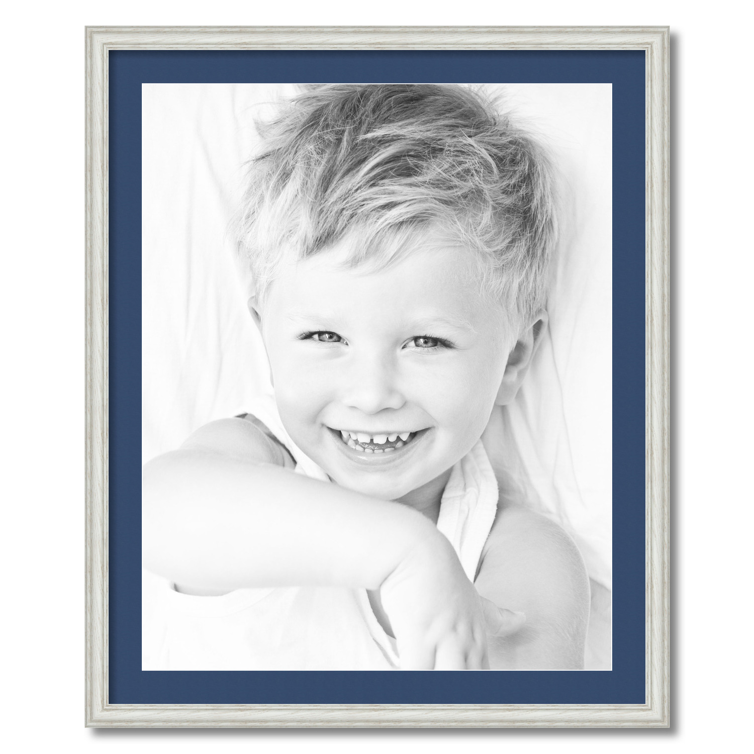 ArtToFrames Matted 28x34 White Picture Frame with 2" Mat, 24x30 Opening 4098