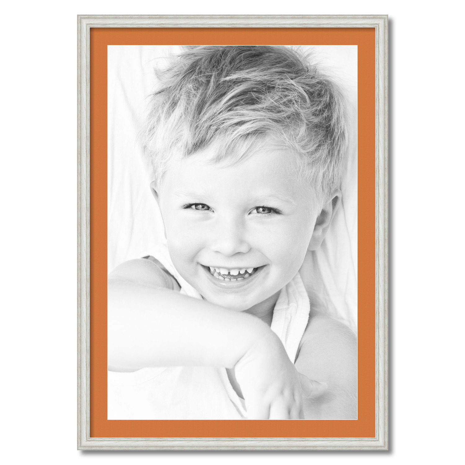 ArtToFrames Matted 28x40 White Picture Frame with 2" Mat, 24x36 Opening 4098