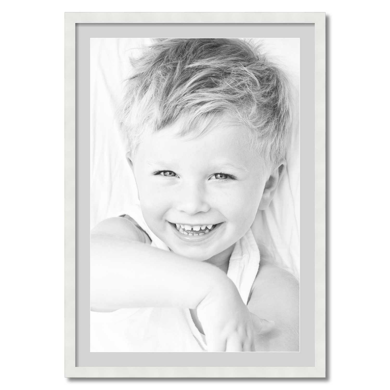 ArtToFrames Matted 28x40 White Picture Frame with 2" Mat, 24x36 Opening 3966