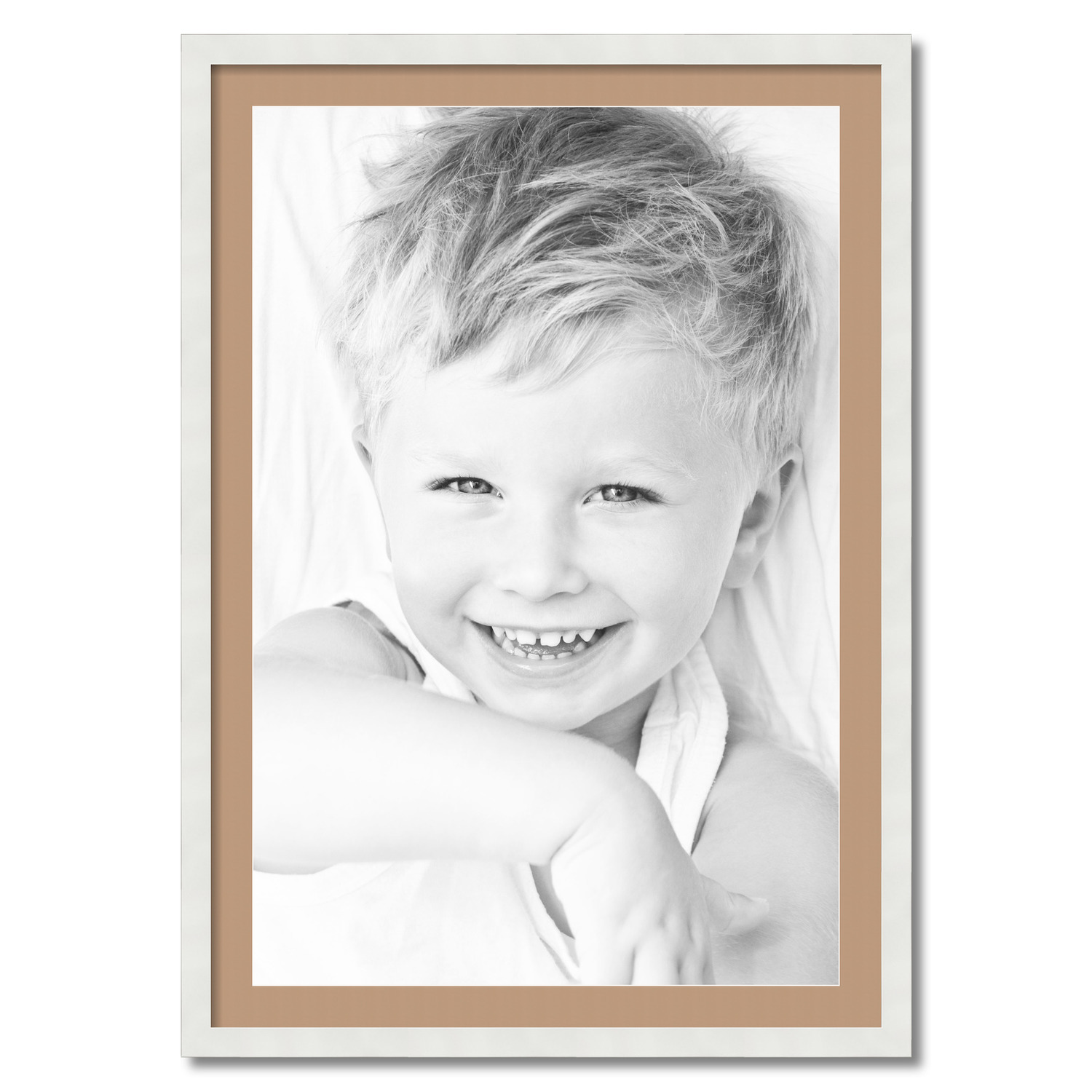 ArtToFrames Matted 28x40 White Picture Frame with 2" Mat, 24x36 Opening 3966