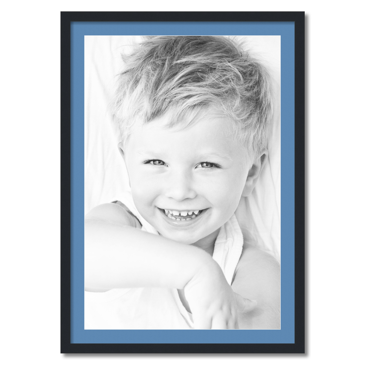 S Matted 28x40 Black Picture Frame With 2" Mat, 24x36 Opening 3926