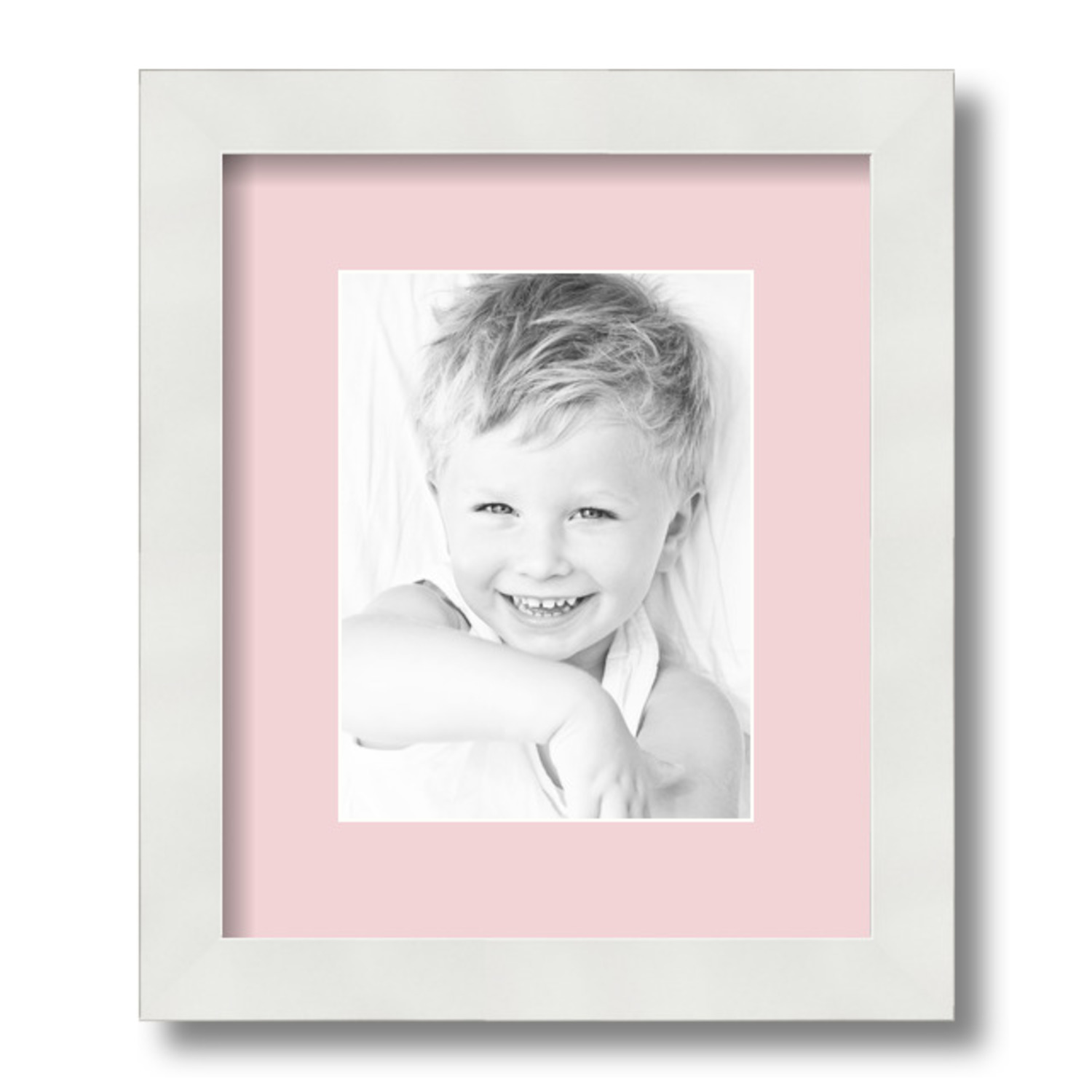 ArtToFrames Matted 10x12 White Picture Frame with 2" Mat, 6x8 Opening 3966