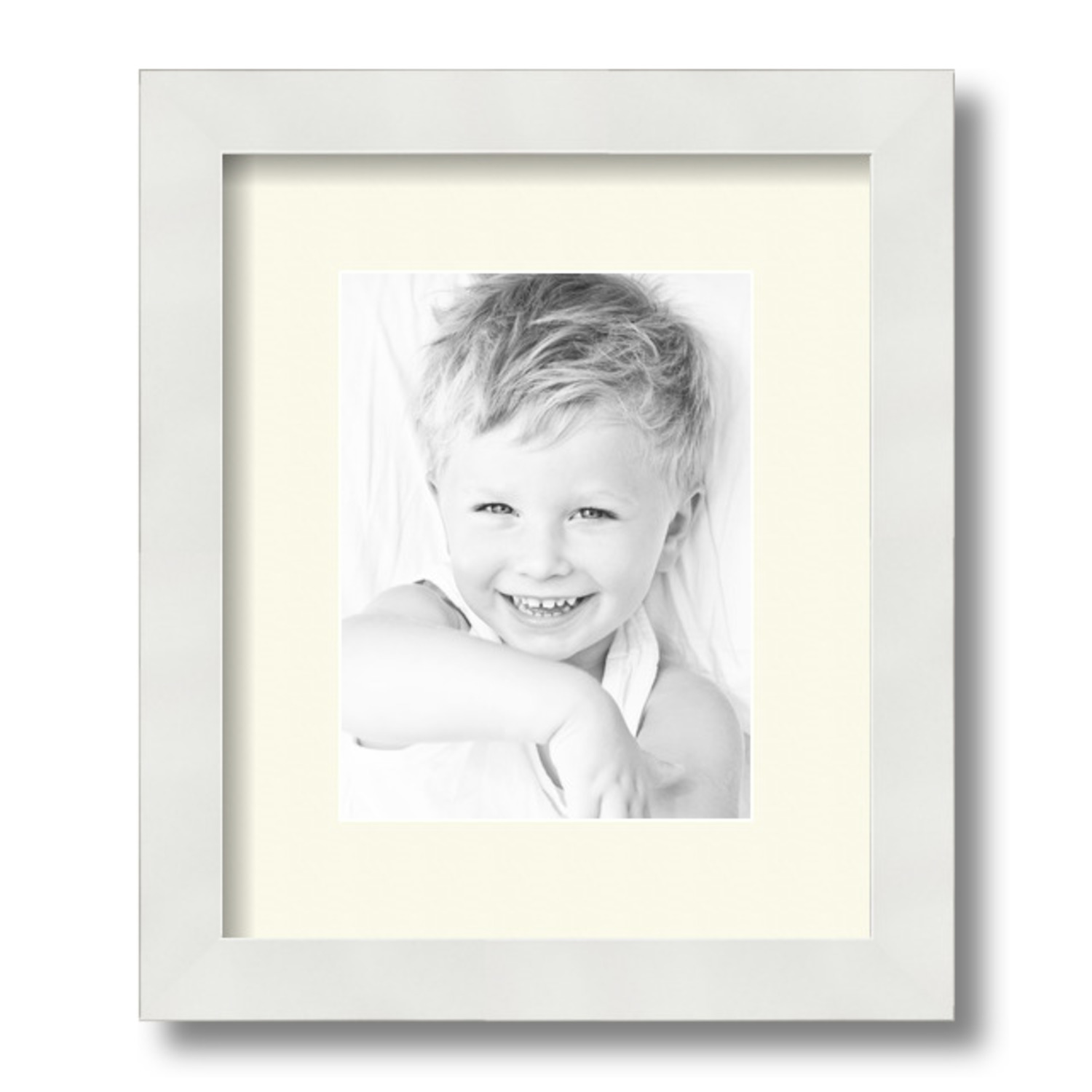 ArtToFrames Matted 10x12 White Picture Frame with 2" Mat, 6x8 Opening 3966