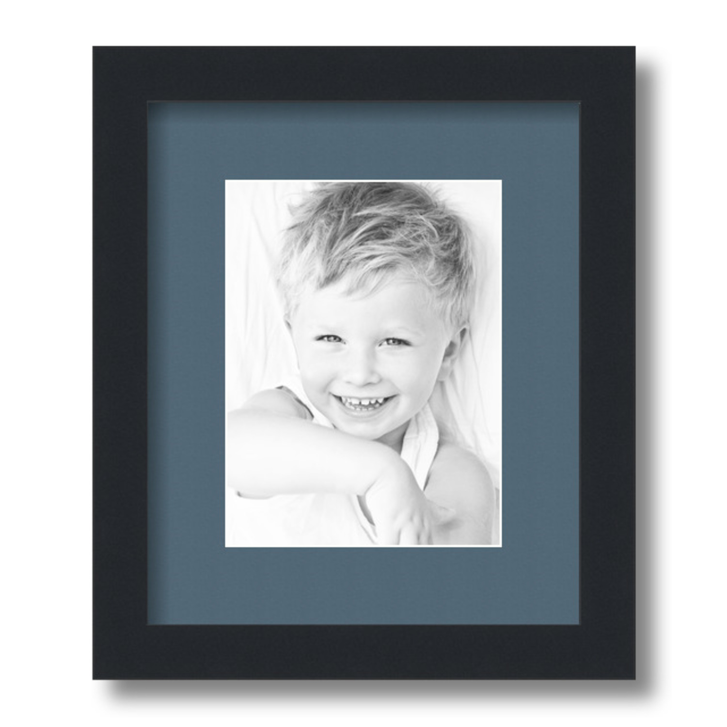 ArtToFrames Matted 10x12 Black Picture Frame with 2" Mat, 6x8 Opening 3926