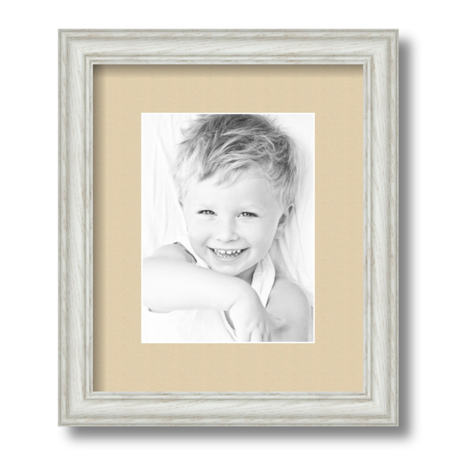 ArtToFrames Matted 10x12 White Picture Frame with 2" Mat, 6x8 Opening 4098