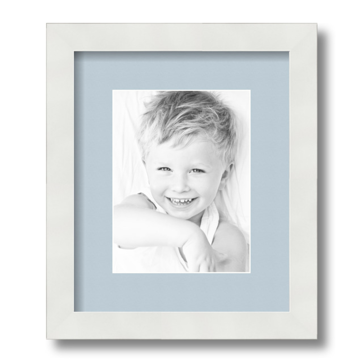 ArtToFrames Matted 10x12 White Picture Frame with 2" Mat, 6x8 Opening 3966