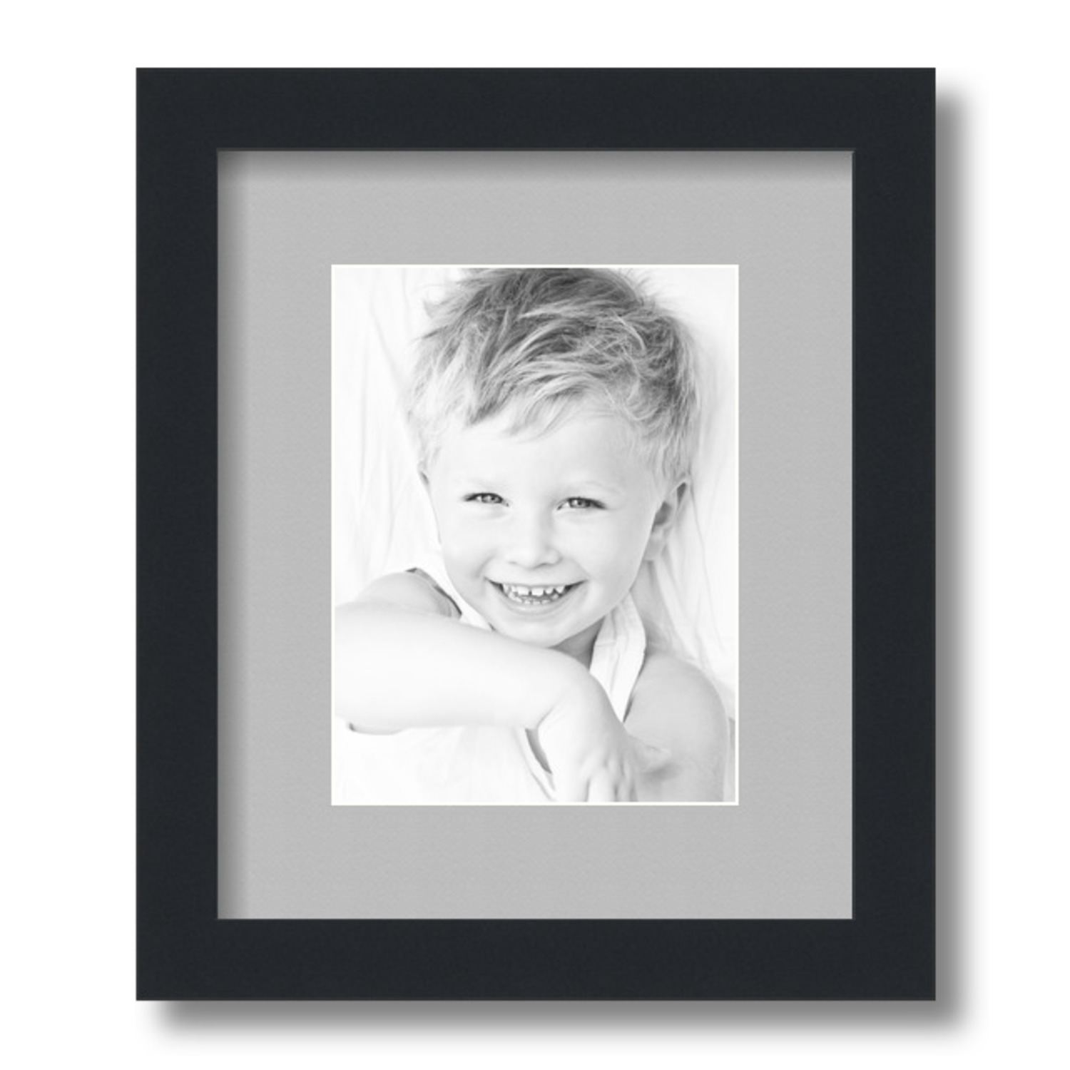 ArtToFrames Matted 10x12 Black Picture Frame with 2" Mat, 6x8 Opening 3926