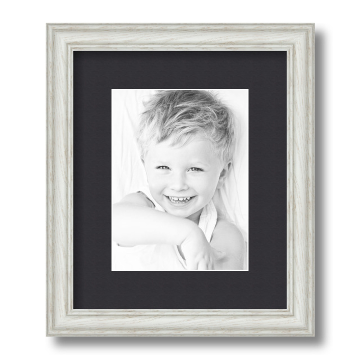 ArtToFrames Matted 10x12 White Picture Frame with 2" Mat, 6x8 Opening 4098