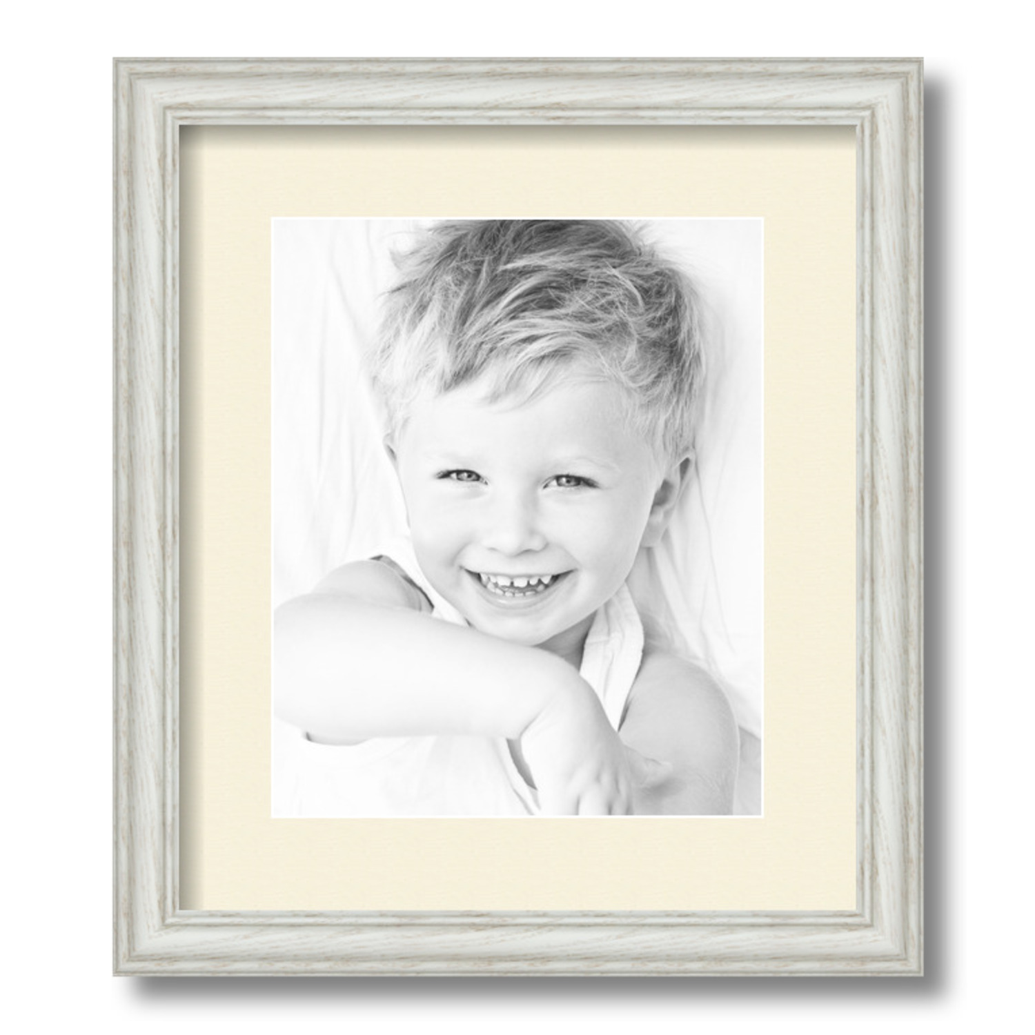 ArtToFrames Matted 12.5x15 White Picture Frame with 2" Mat, 8.5x11 Opening 4098