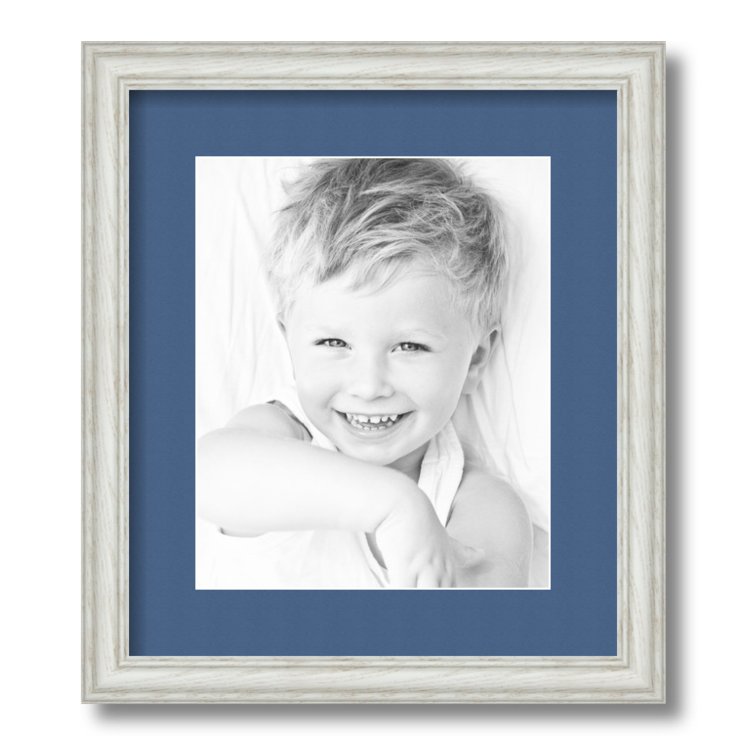 ArtToFrames Matted 12.5x15 White Picture Frame with 2" Mat, 8.5x11 Opening 4098