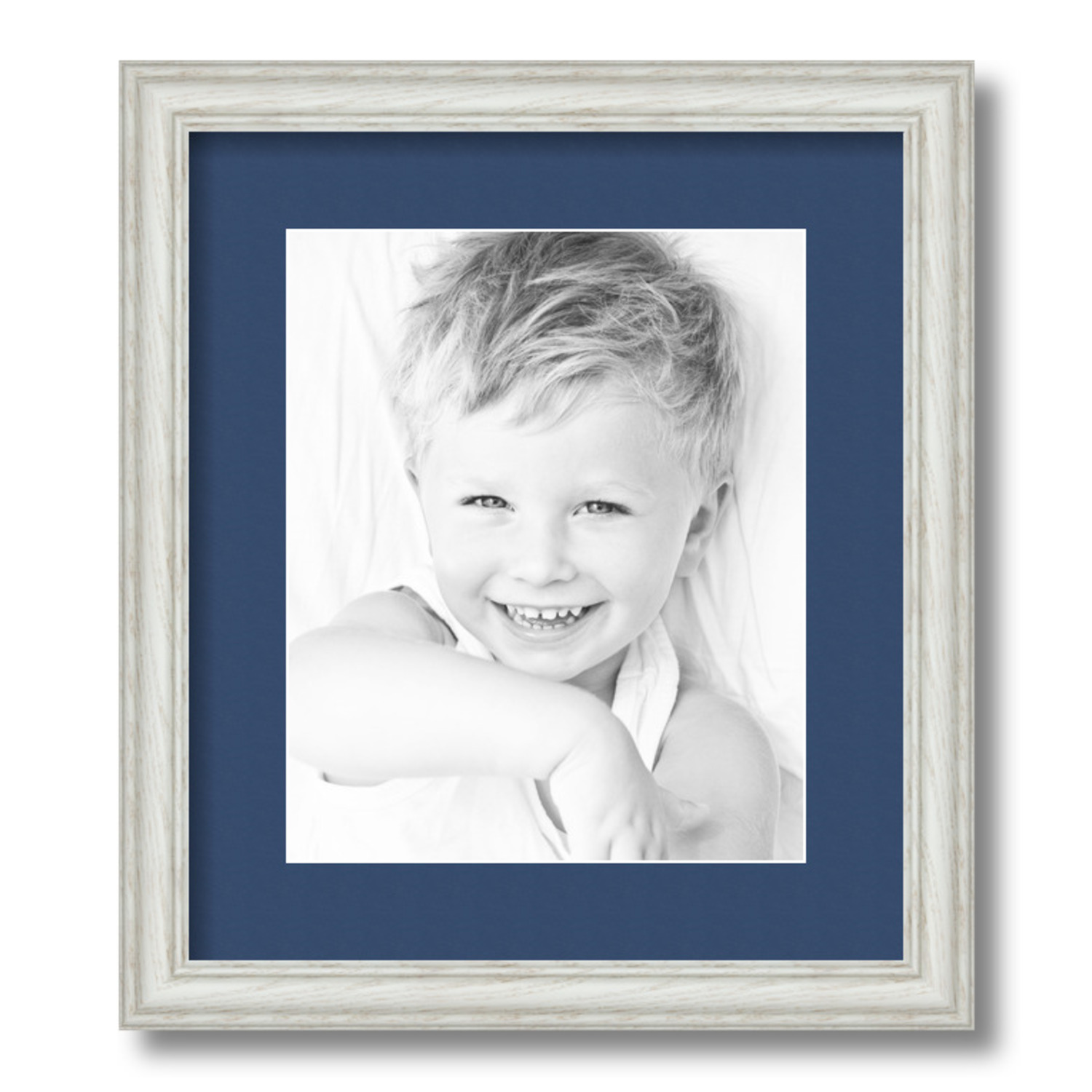 ArtToFrames Matted 12.5x15 White Picture Frame with 2" Mat, 8.5x11 Opening 4098