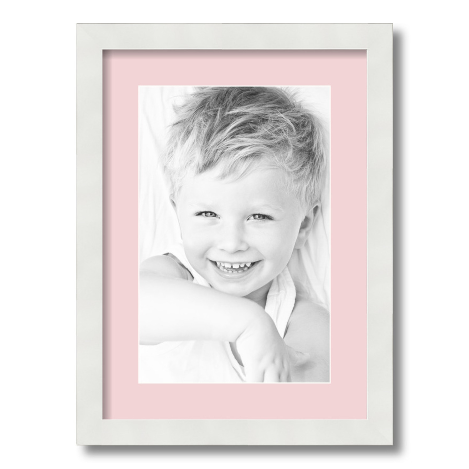 ArtToFrames Matted 12.5x18 White Picture Frame with 2" Mat, 8.5x14 Opening 3966