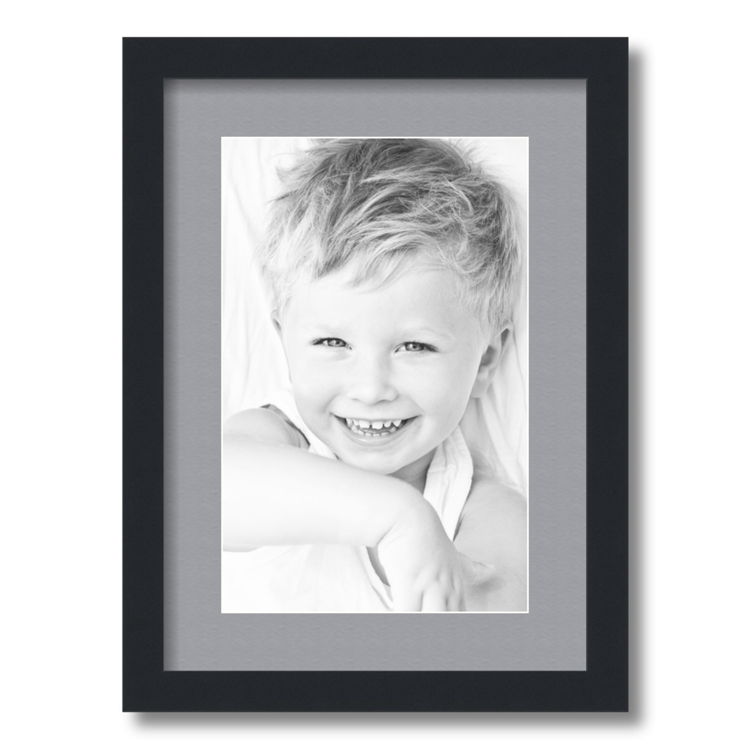 ArtToFrames Matted 12.5x18 Black Picture Frame with 2" Mat, 8.5x14 Opening 3926