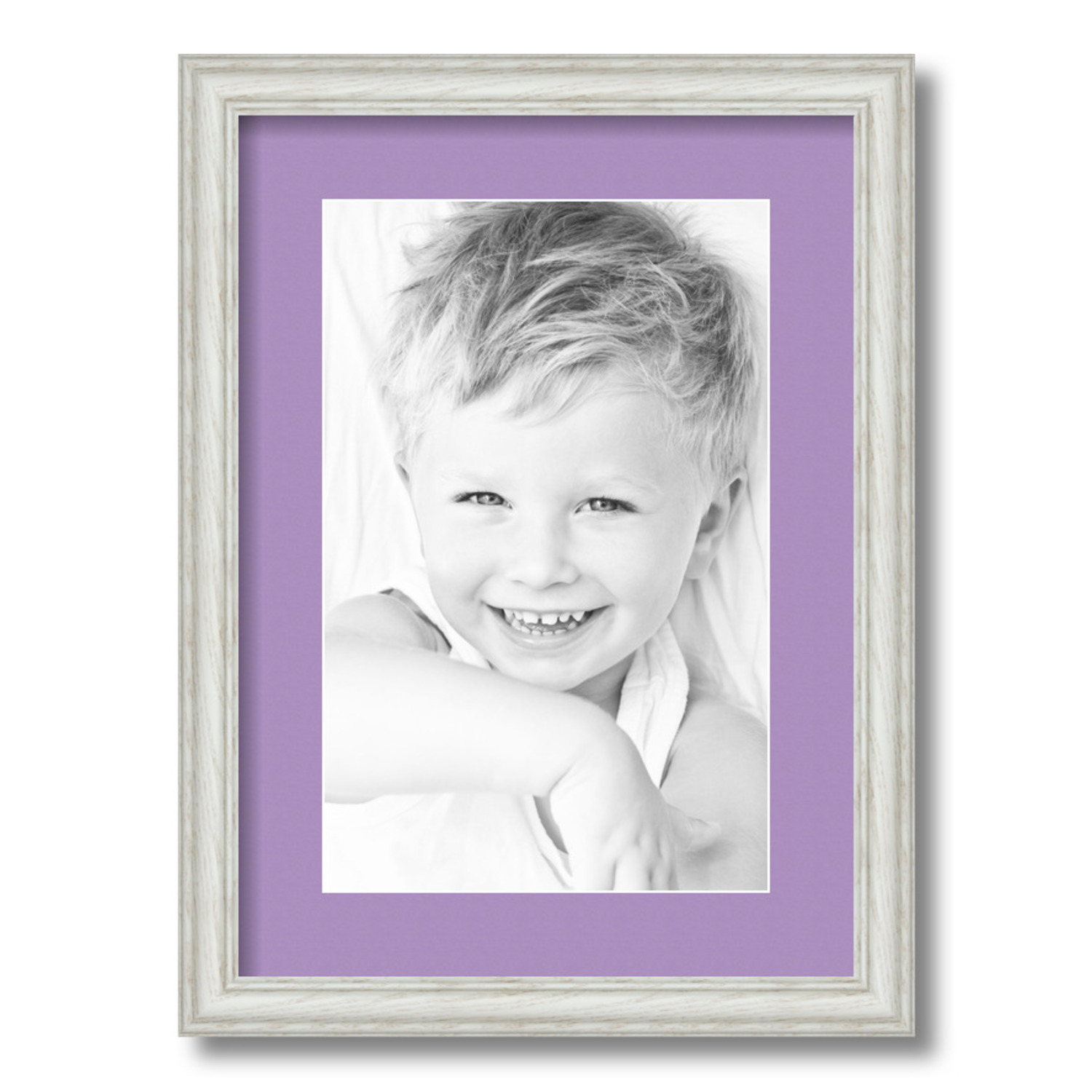 ArtToFrames Matted 12.5x18 White Picture Frame with 2" Mat, 8.5x14 Opening 4098