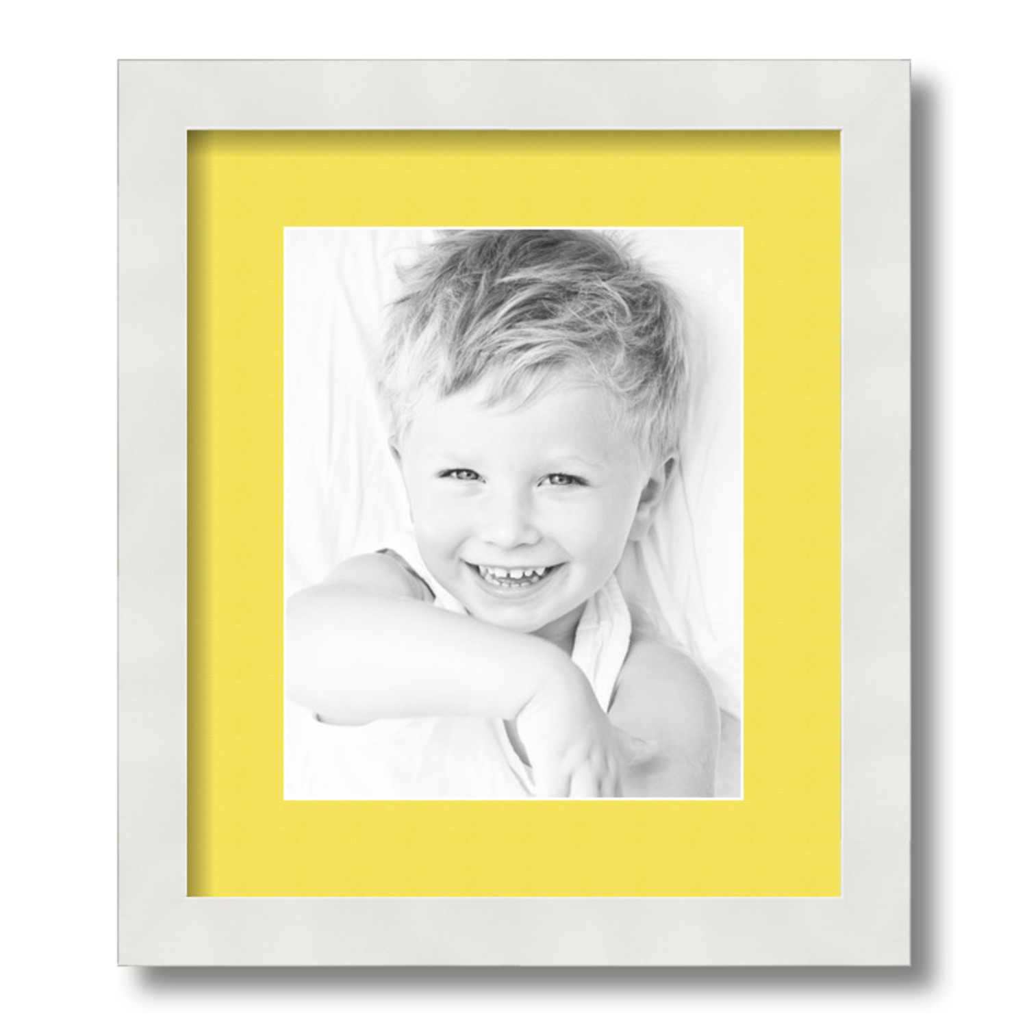 ArtToFrames Matted 12x14 White Picture Frame with 2" Mat, 8x10 Opening 3966