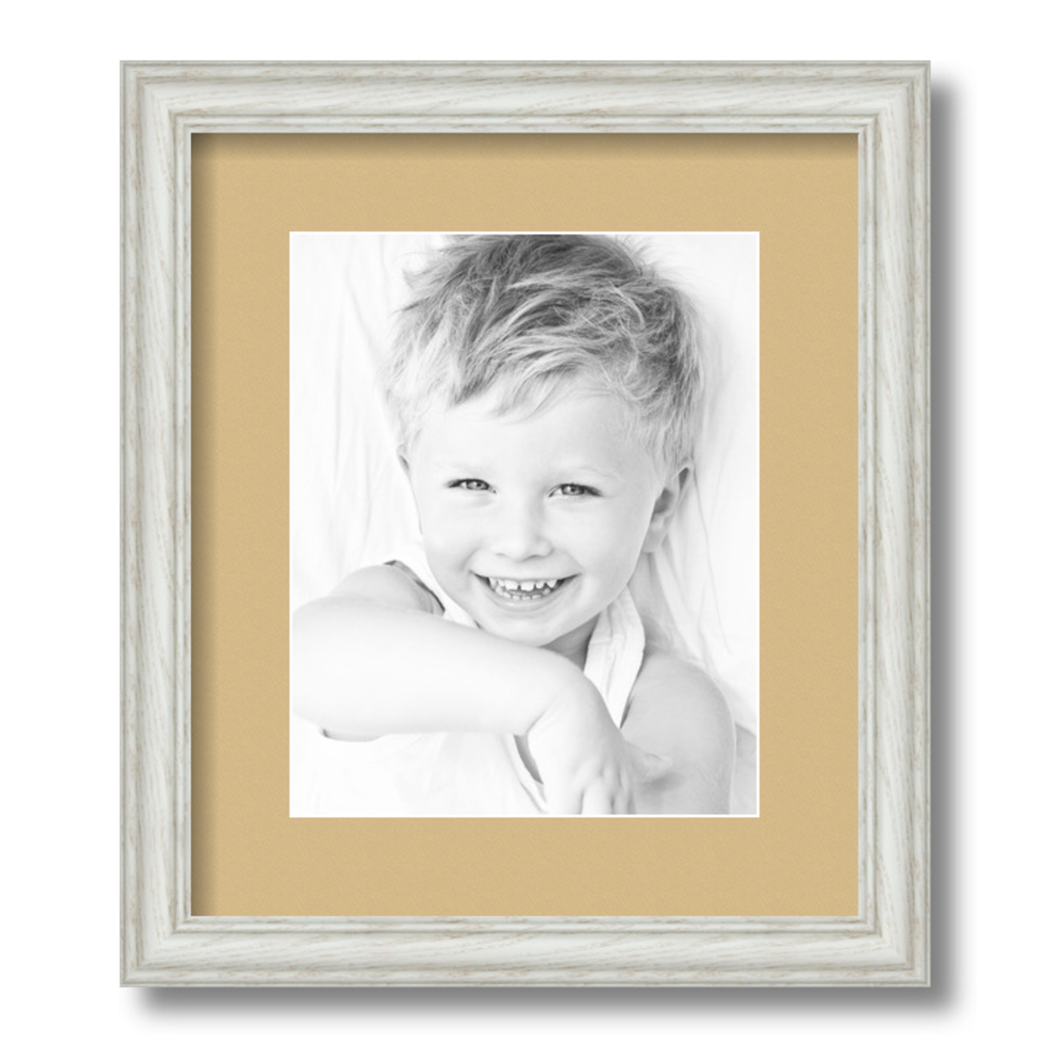 ArtToFrames Matted 12x14 White Picture Frame with 2" Mat, 8x10 Opening 4098