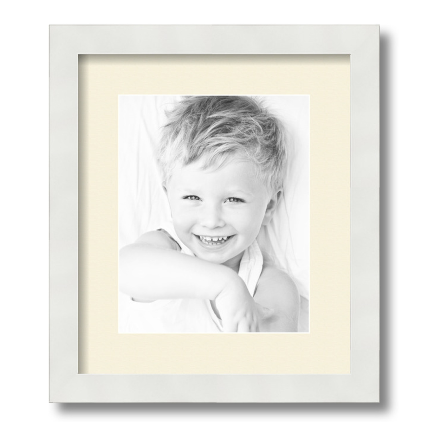 ArtToFrames Matted 12x14 White Picture Frame with 2" Mat, 8x10 Opening 3966