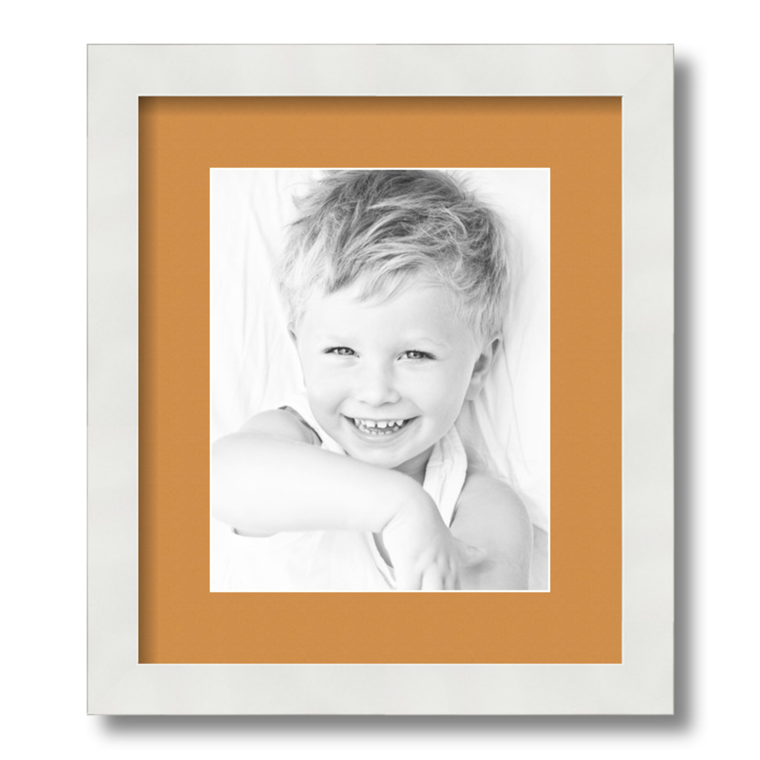 ArtToFrames Matted 12x14 White Picture Frame with 2" Mat, 8x10 Opening 3966