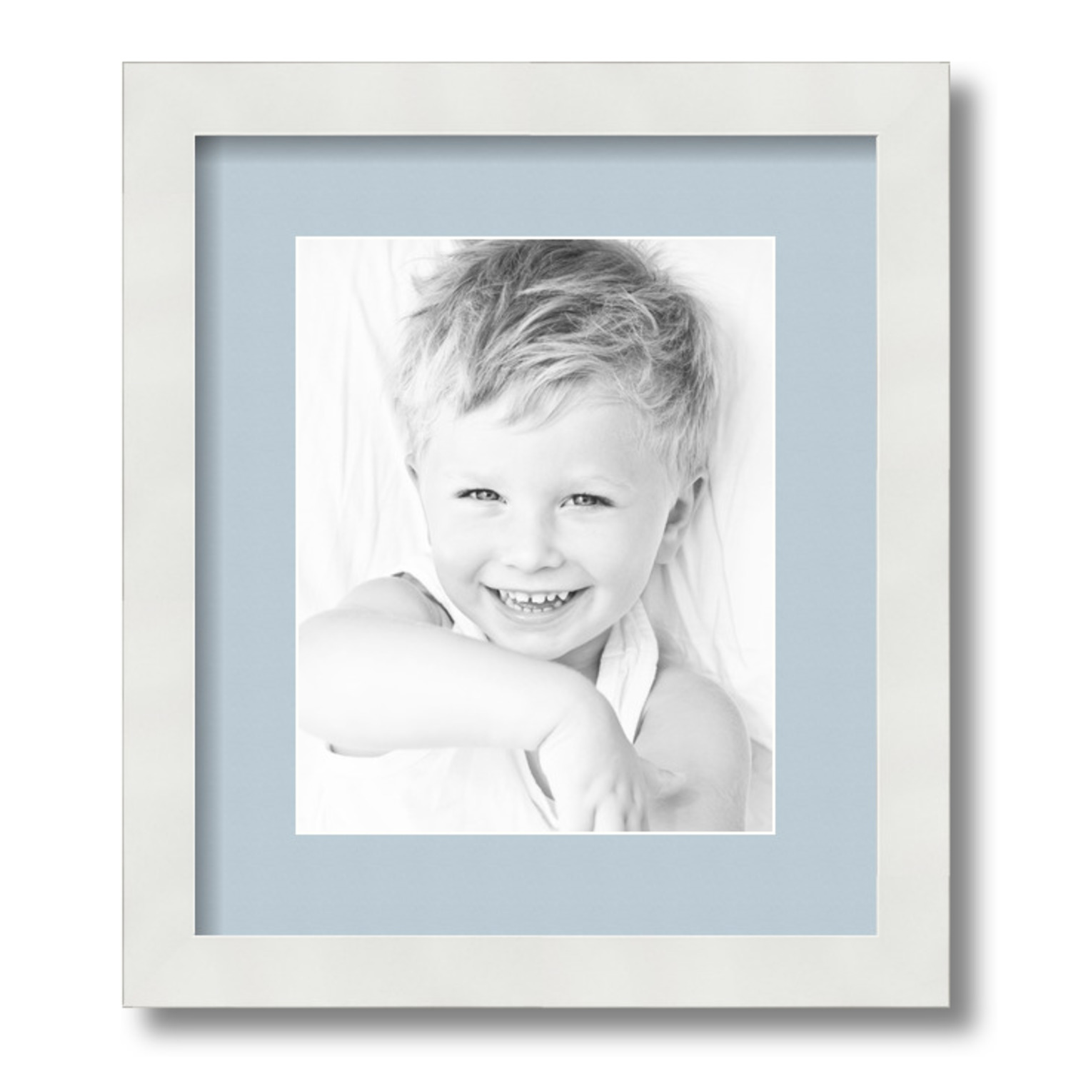 ArtToFrames Matted 12x14 White Picture Frame with 2" Mat, 8x10 Opening 3966