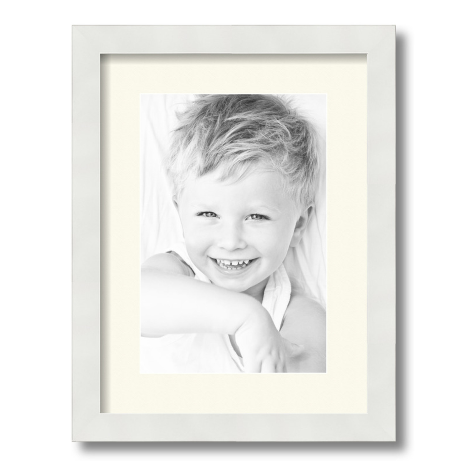 ArtToFrames Matted 12x16 White Picture Frame with 2" Mat, 8x12 Opening 3966