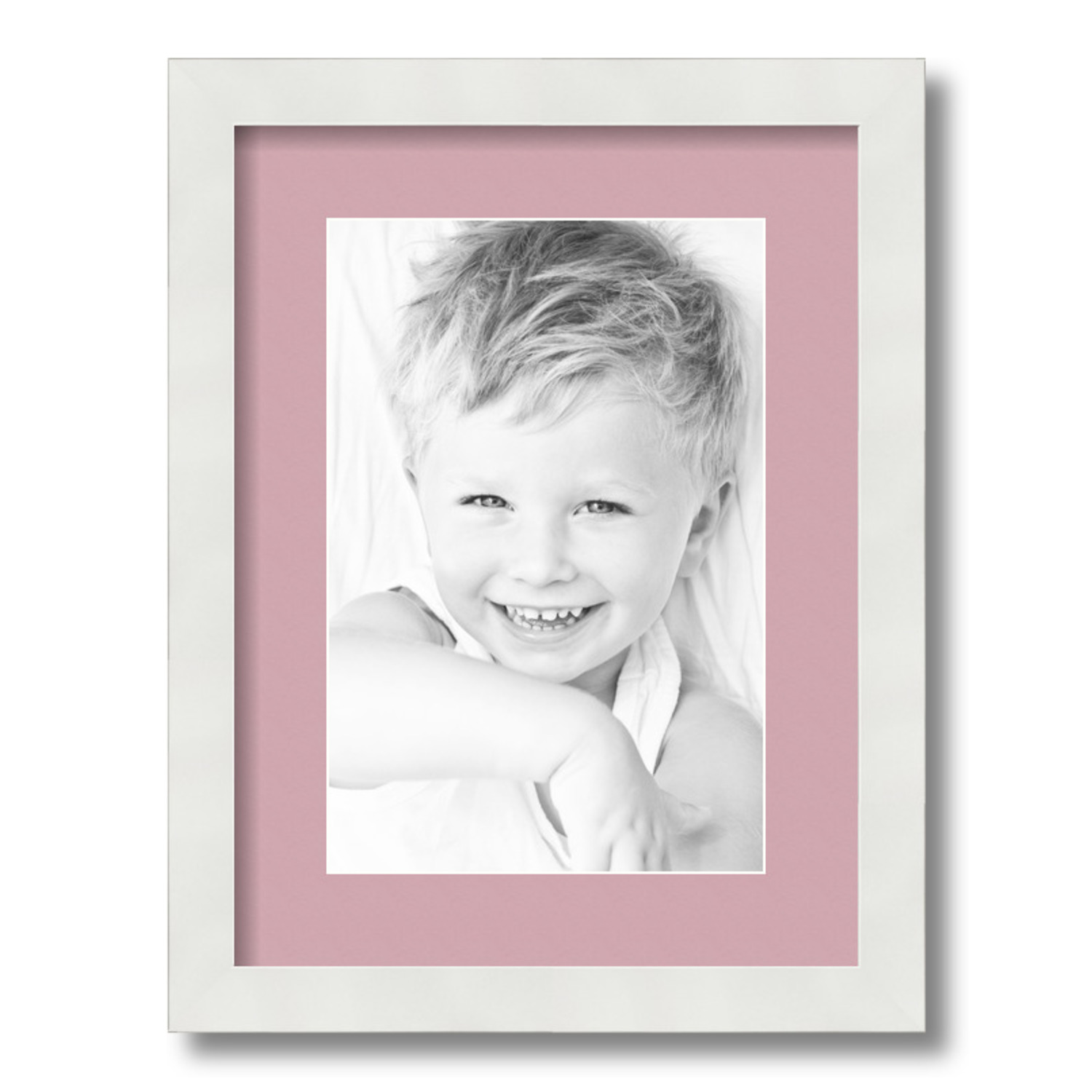 ArtToFrames Matted 12x16 White Picture Frame with 2" Mat, 8x12 Opening 3966