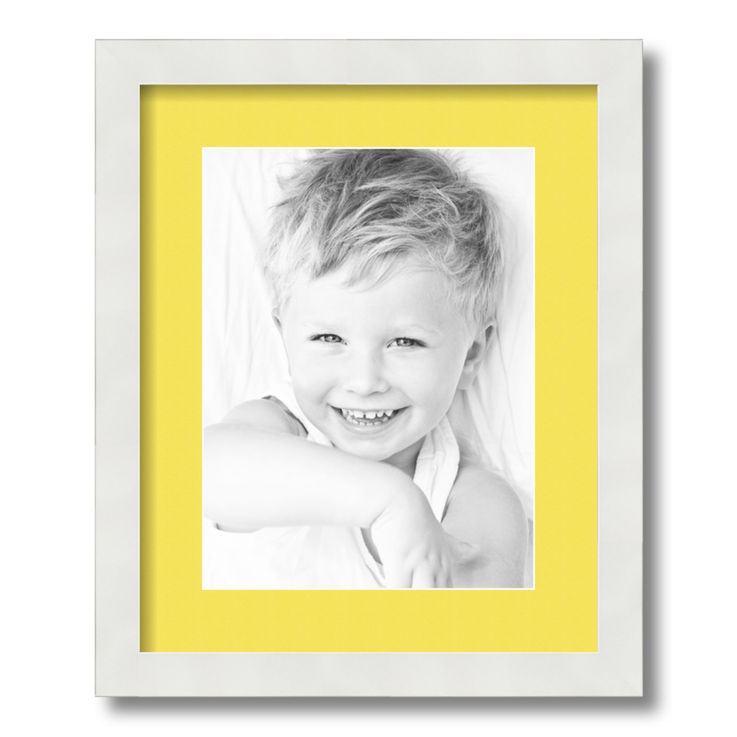 ArtToFrames Matted 13x16 White Picture Frame with 2" Mat, 9x12 Opening 3966