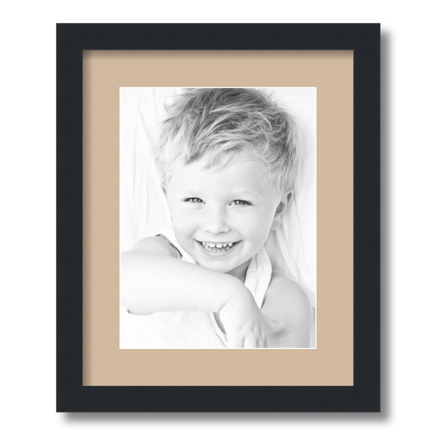 ArtToFrames Matted 13x16 Black Picture Frame with 2" Mat, 9x12 Opening 3926