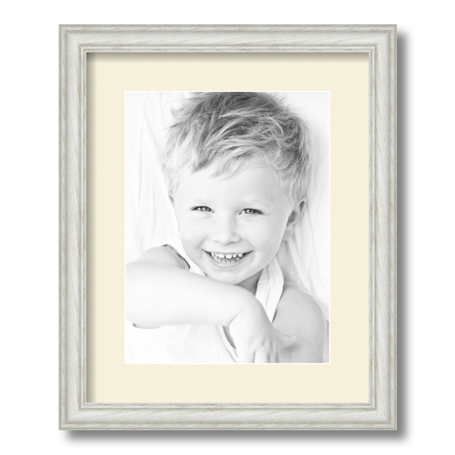 ArtToFrames Matted 13x16 White Picture Frame with 2" Mat, 9x12 Opening 4098