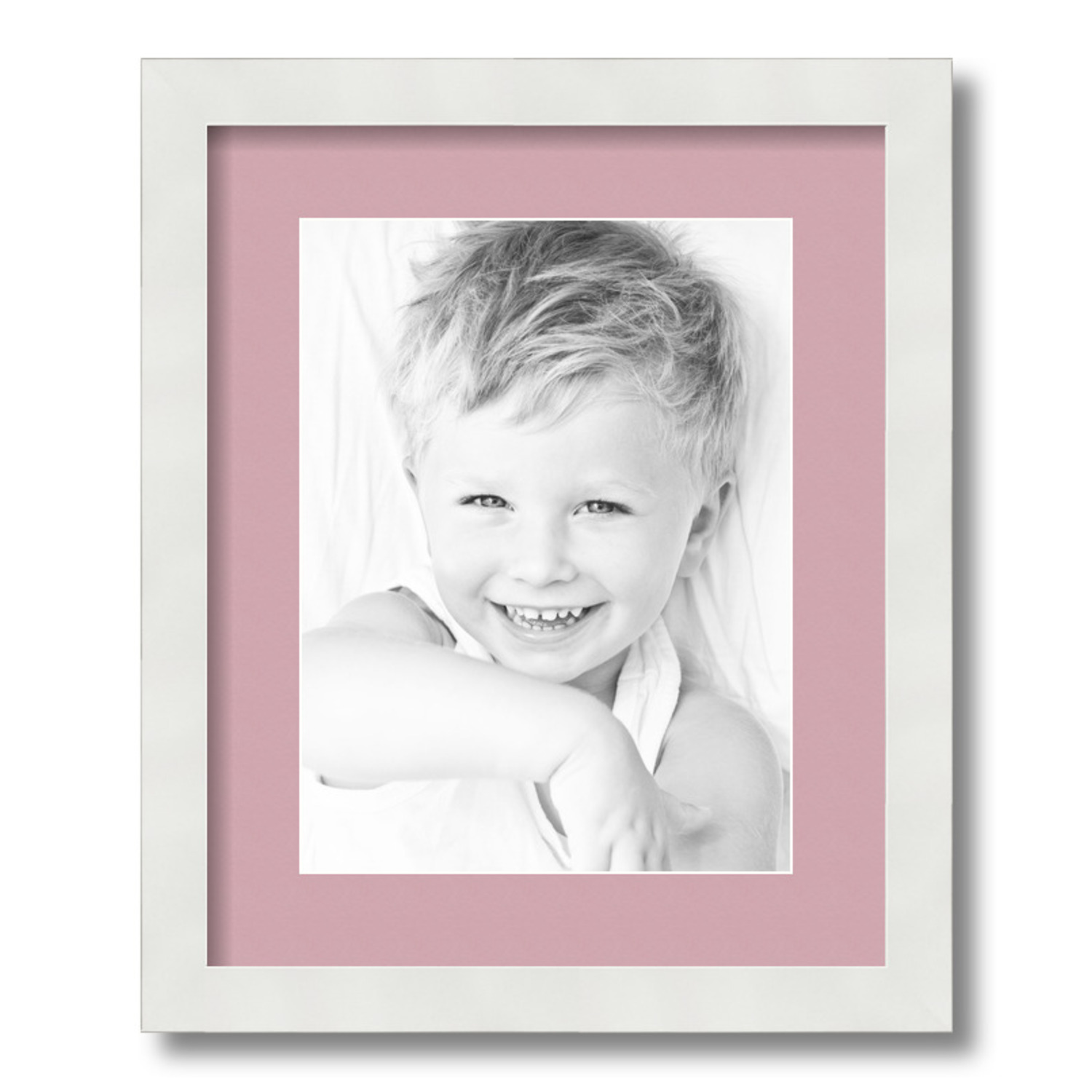 ArtToFrames Matted 13x16 White Picture Frame with 2" Mat, 9x12 Opening 3966