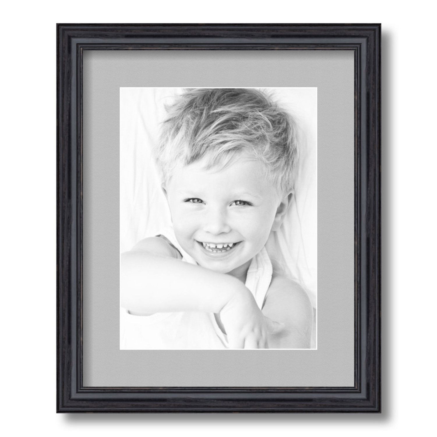 ArtToFrames Matted 13x16 Black Picture Frame with 2" Mat, 9x12 Opening 4083