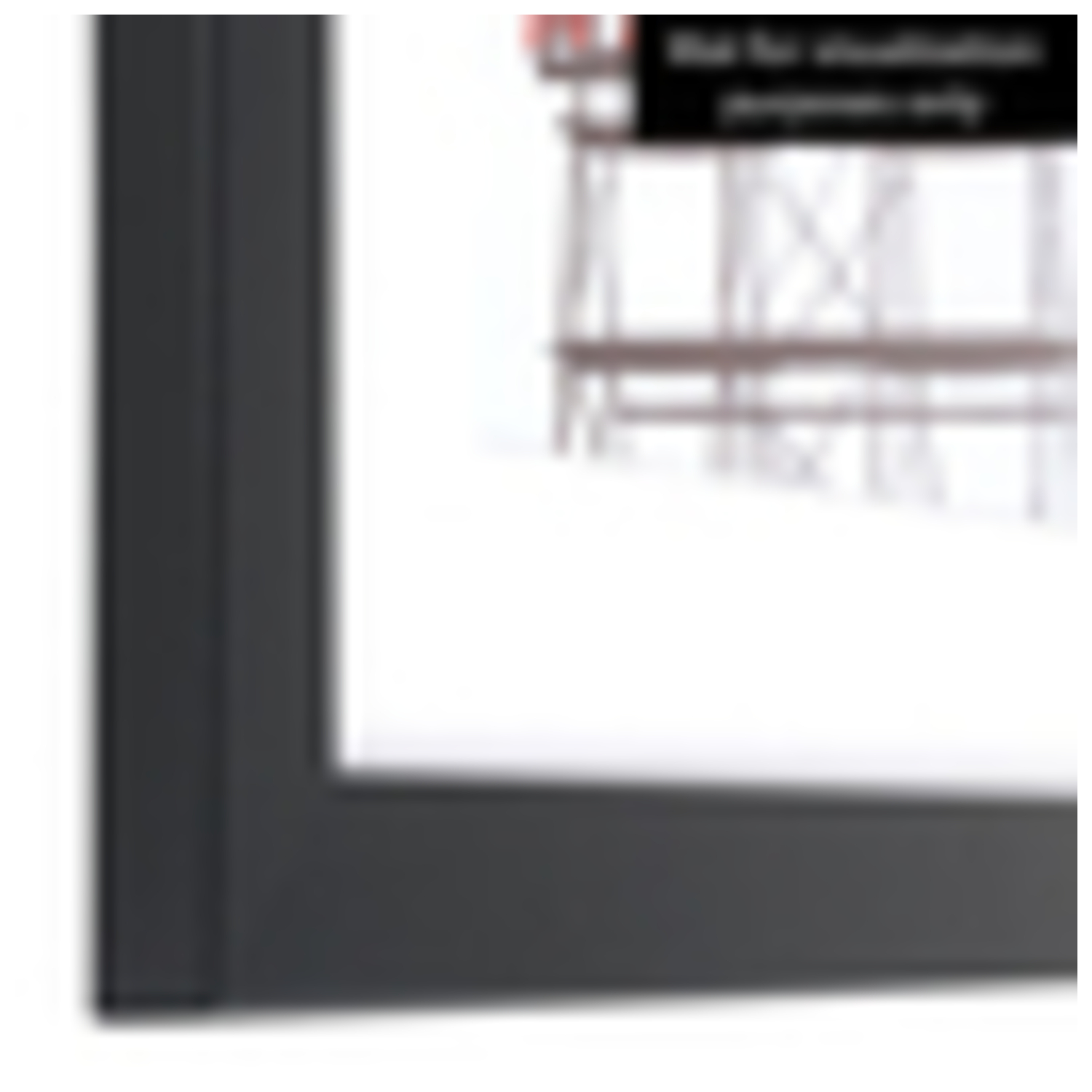 ArtToFrames 18 x 23" Modern Custom Picture Poster Frame 1.25" Wide A35NM - Picture 4 of 8