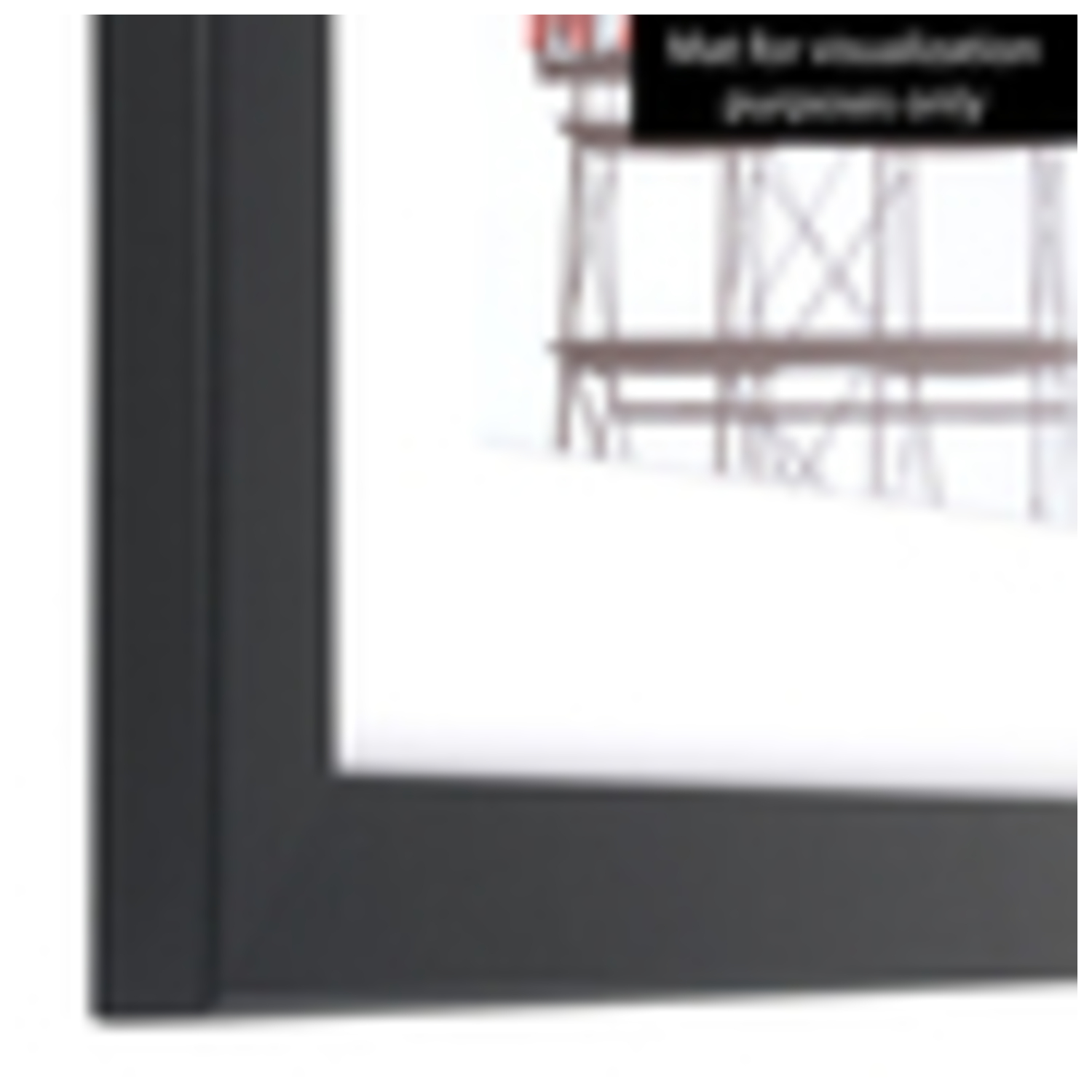 ArtToFrames 11 x 17" Modern Custom Picture Poster Frame 1.25" Wide A35HI - Picture 4 of 8